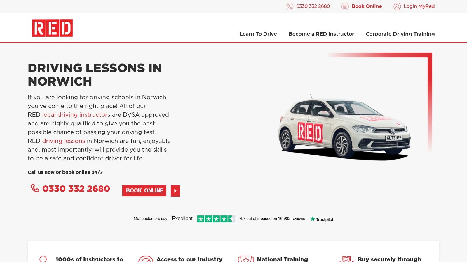 RED Driving School – Norwich