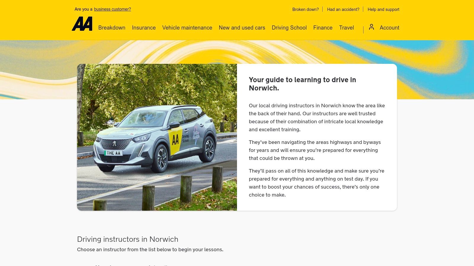 AA Driving School – Norwich