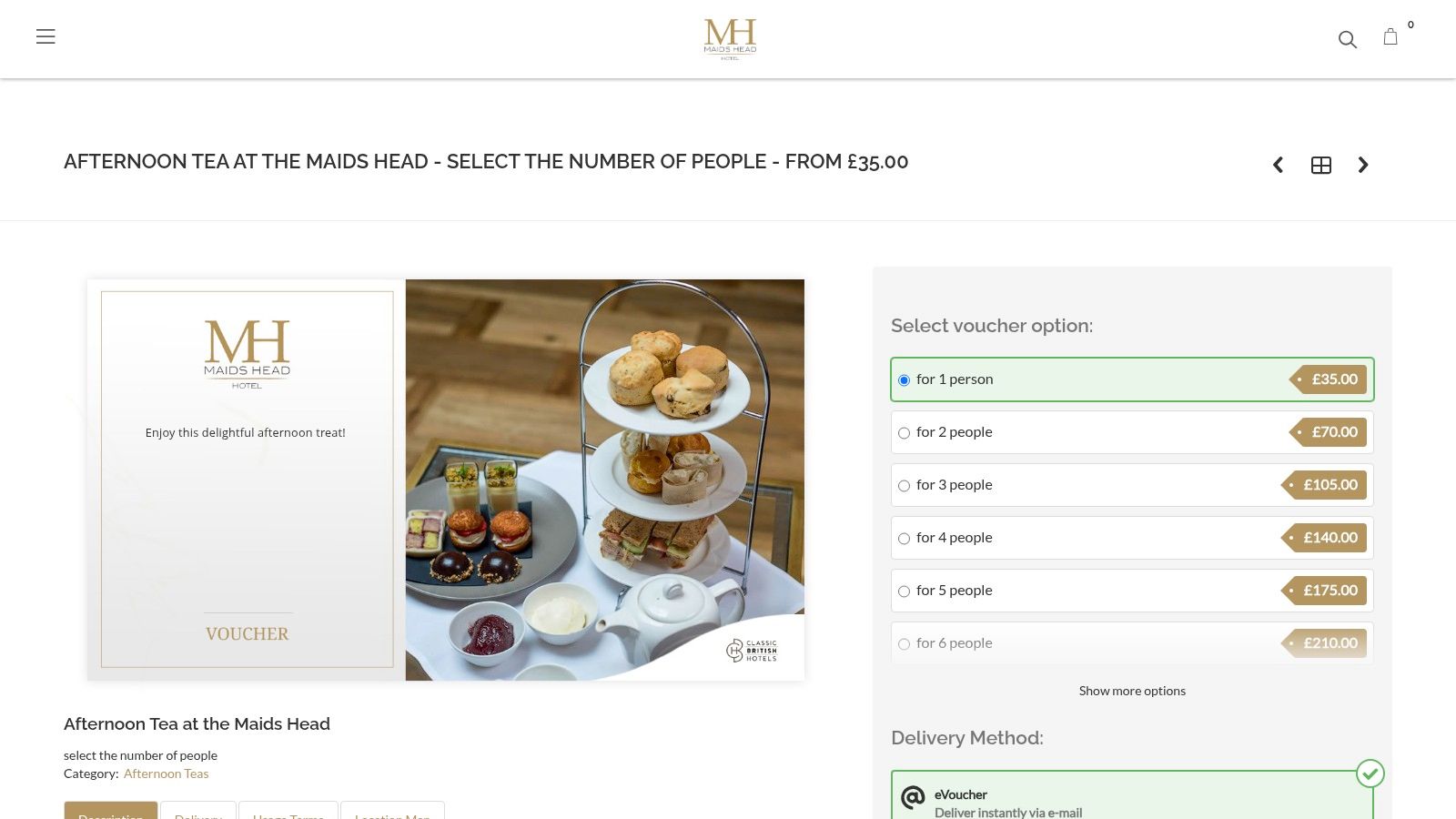 Maids Head Hotel (official voucher shop)