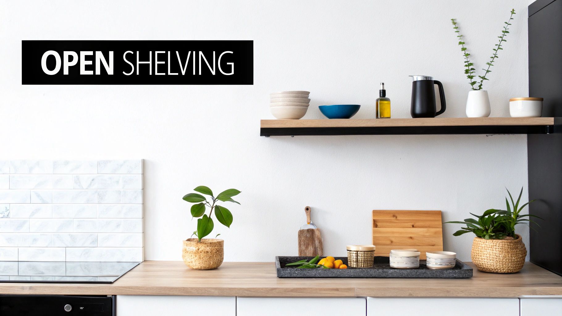 Strategic Open Shelving