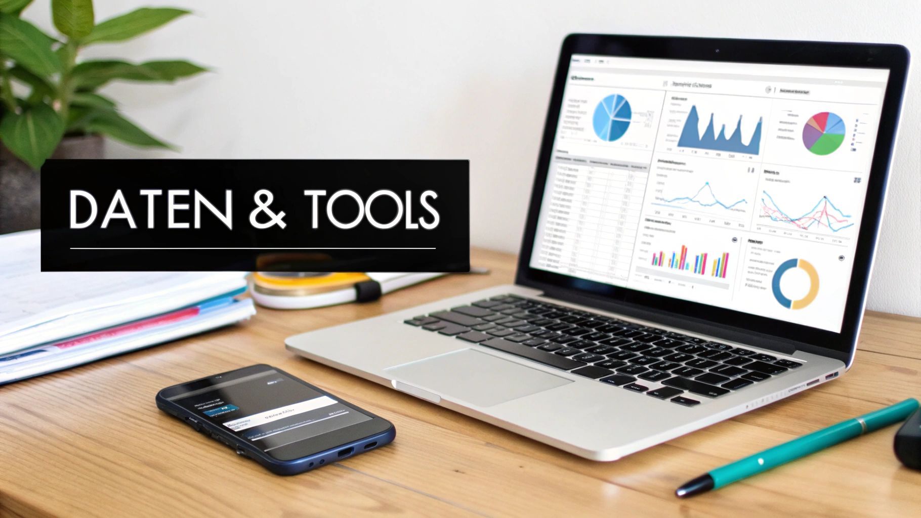 Eine Person analysiert Daten auf mehreren Bildschirmen, die Graphen und Diagramme zeigen, um den Marketing-ROI zu messen.