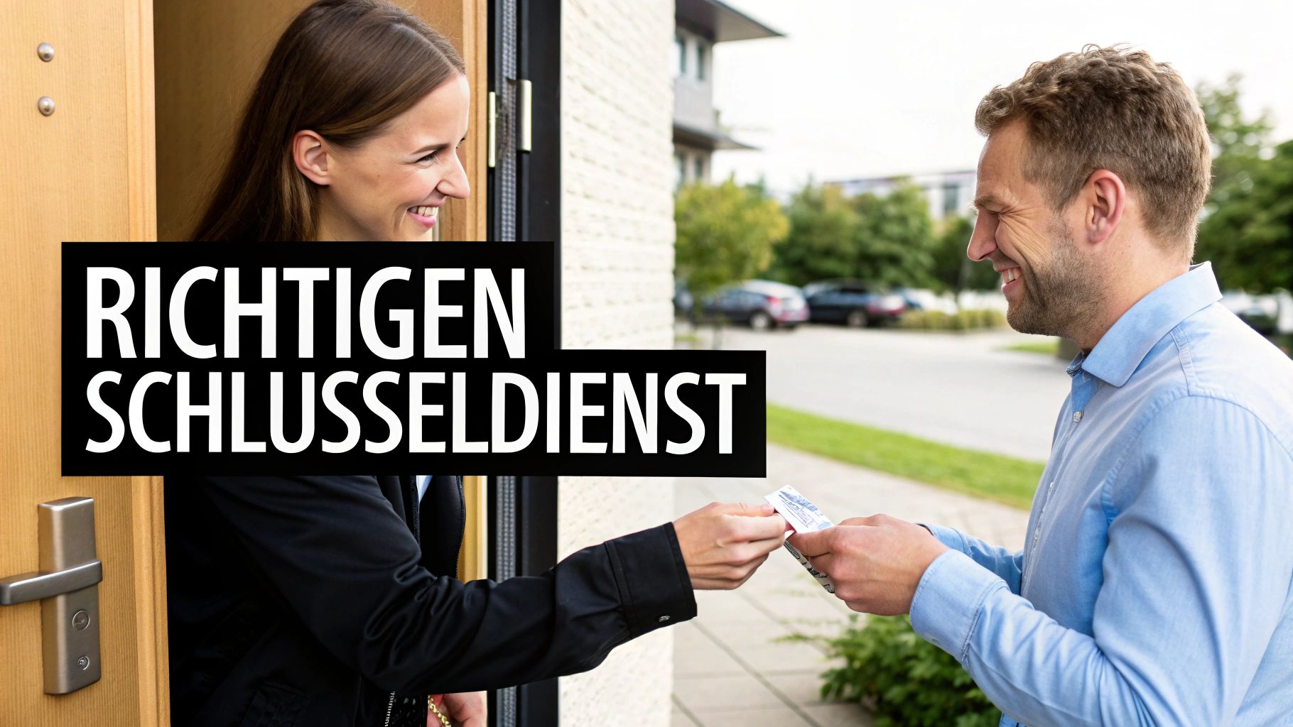 Ein Fragezeichen-Symbol über einem Türschloss, das die häufig gestellten Fragen zum Schlosswechsel symbolisiert.