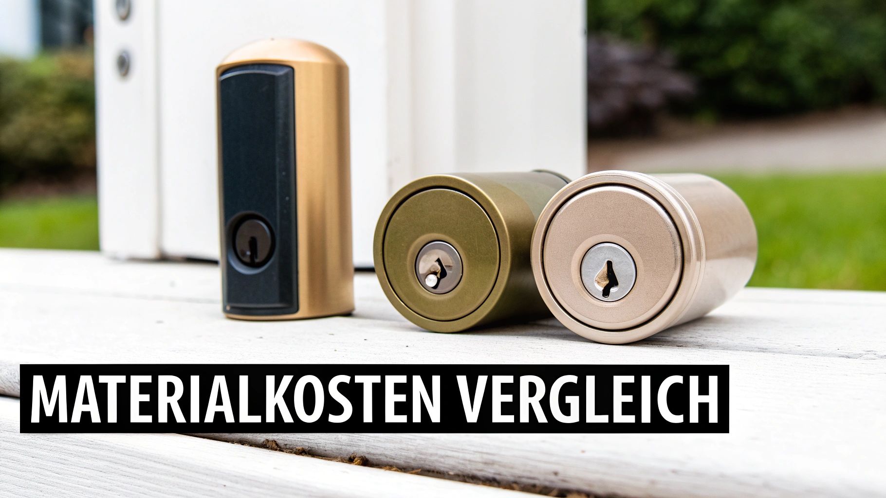 Verschiedene Türzylinder im Vergleich