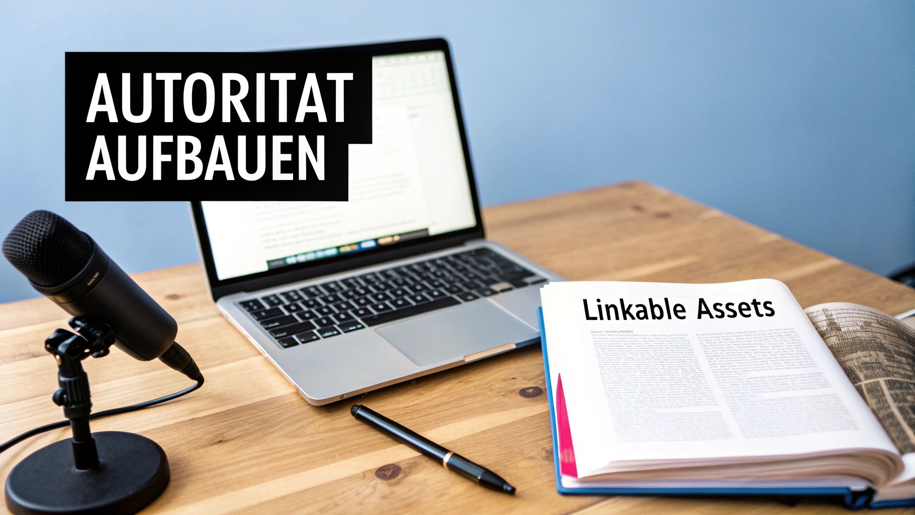 Eine Glühbirne, die aus Wörtern wie Erfahrung, Expertise, Autorität und Vertrauen besteht und das Konzept von E-E-A-T visualisiert.