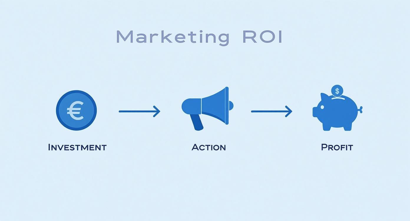 Infographic about return on investment marketing