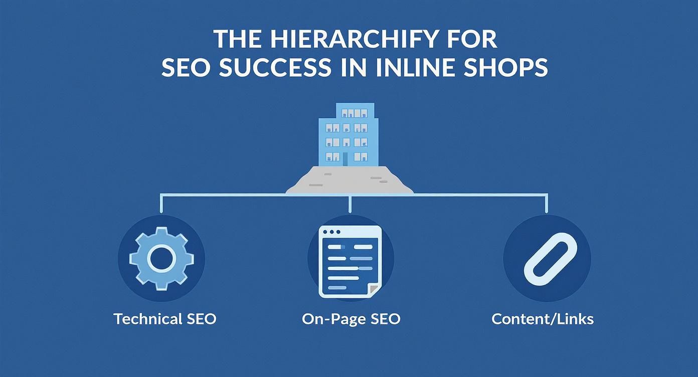 Infographic about seo für online shops