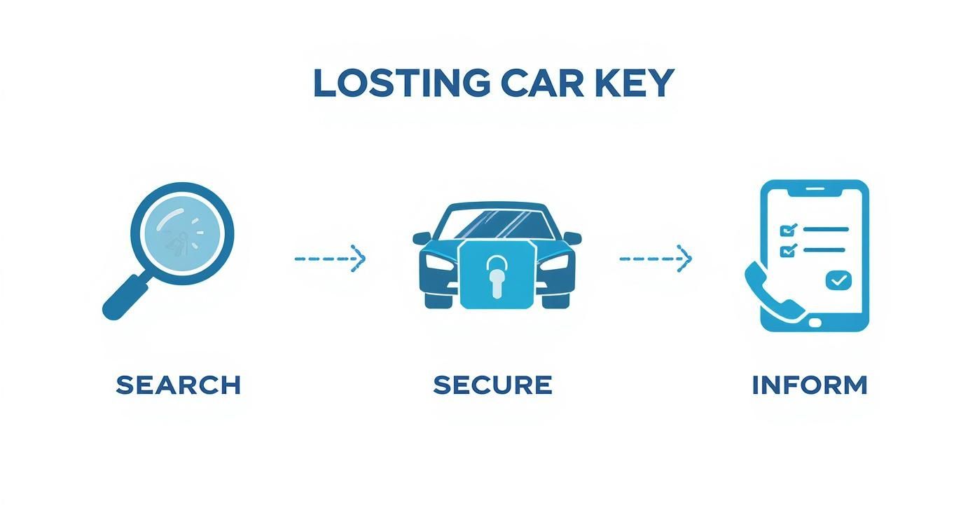 Infographic about autoschlüssel verloren was tun