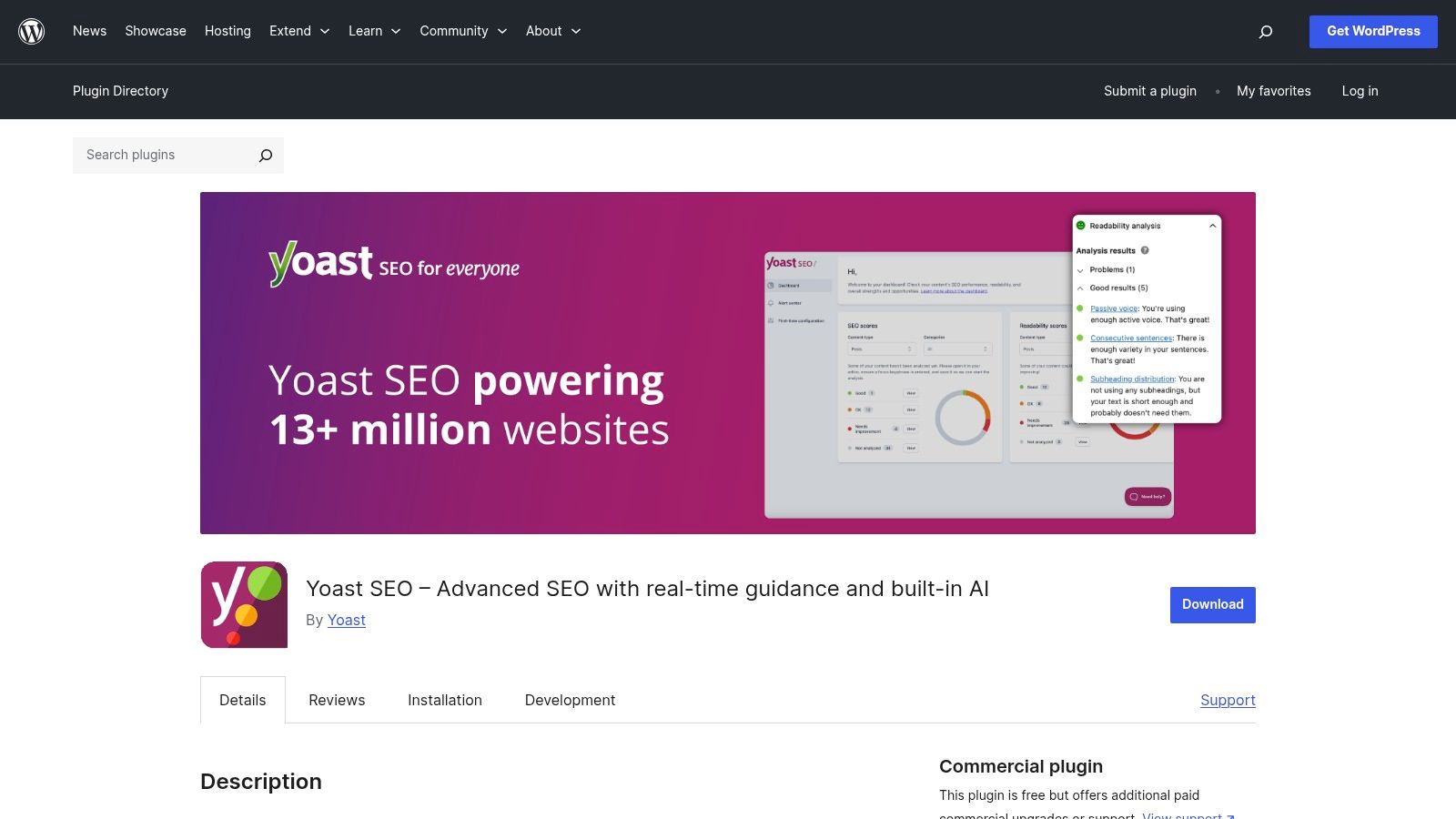 Yoast SEO (WordPress plugin, free)