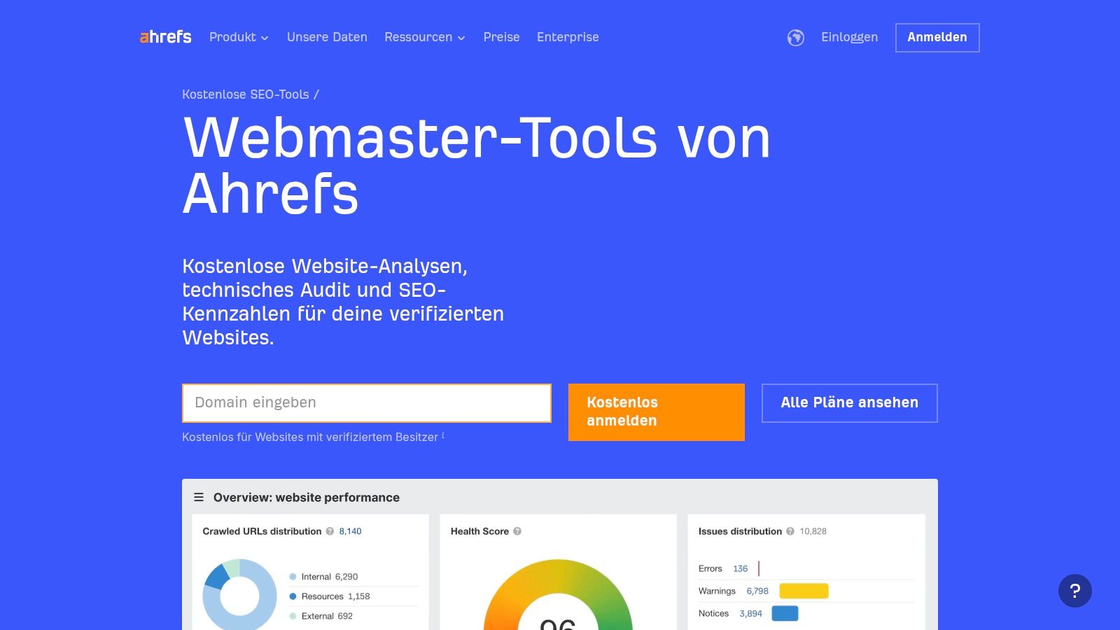 Ahrefs Webmaster Tools (AWT)