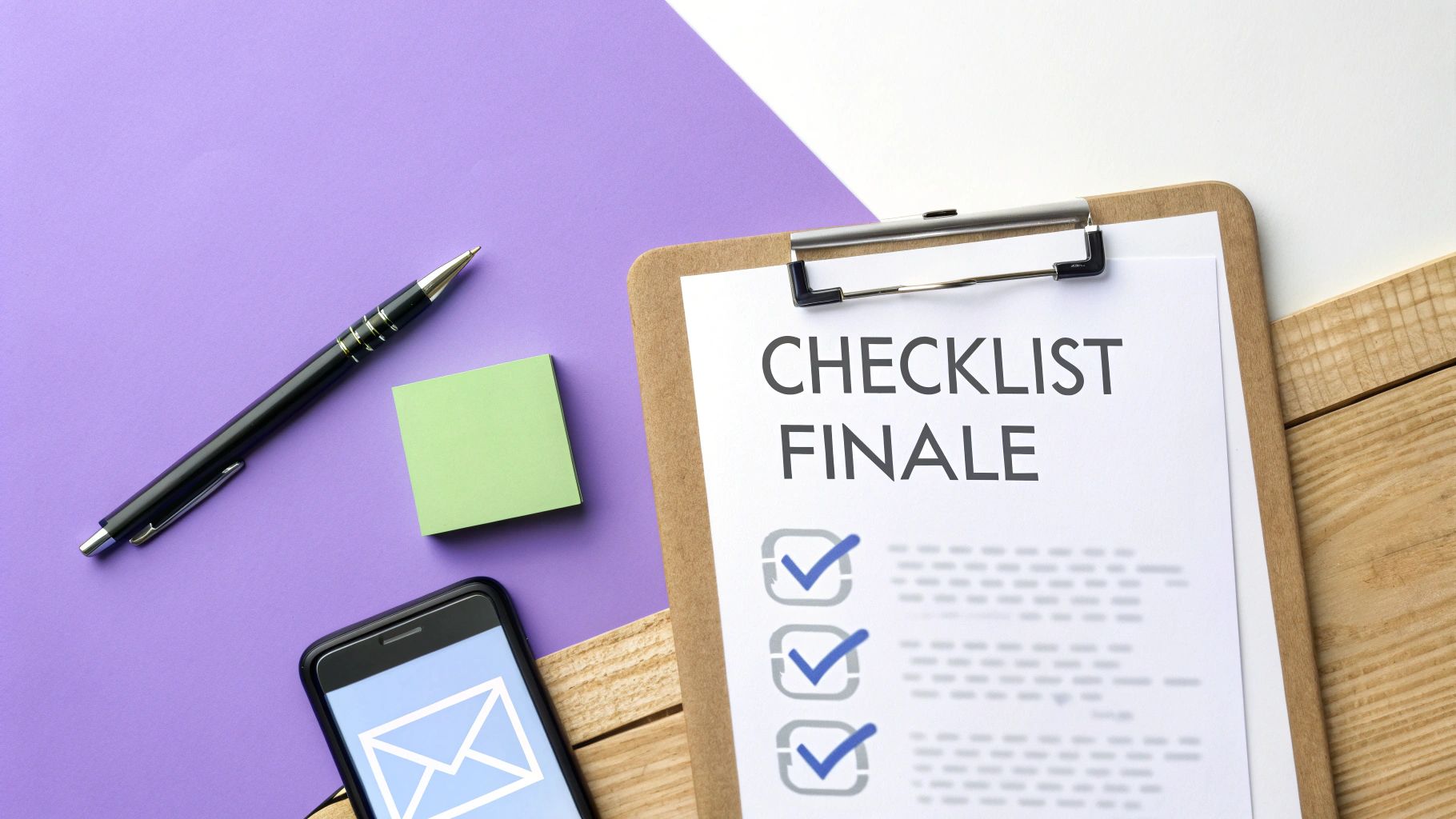 Personne vérifiant un document avec un stylo à la main