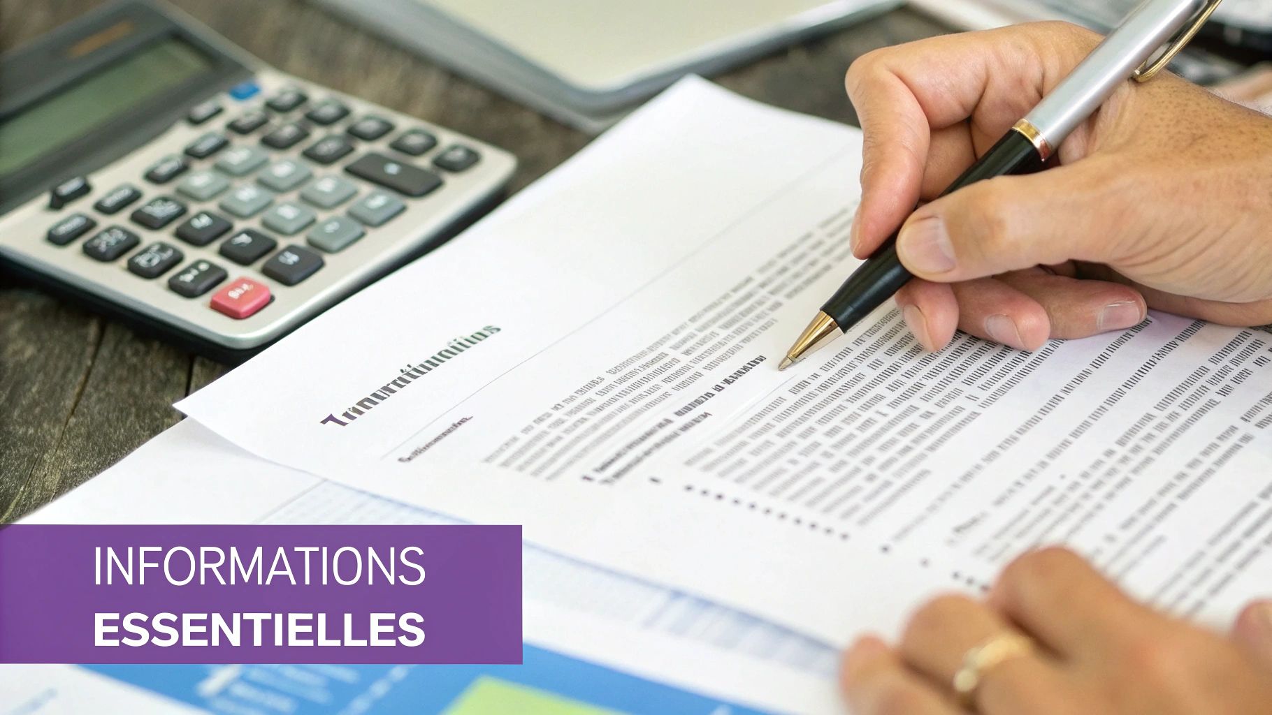 Une personne examinant attentivement un document d'offre d'achat pour une maison