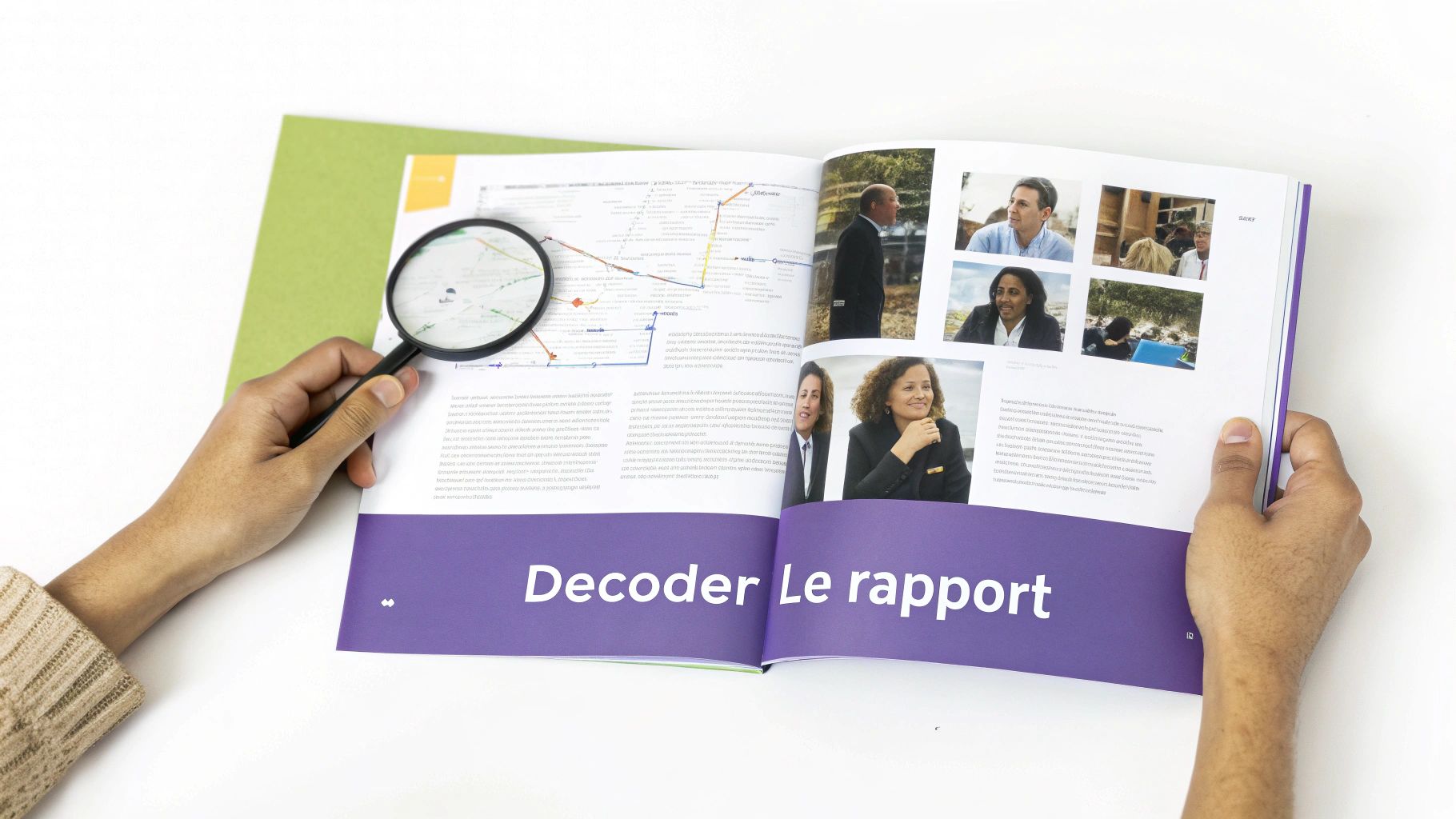 Personne lisant attentivement un rapport d'expertise immobilière