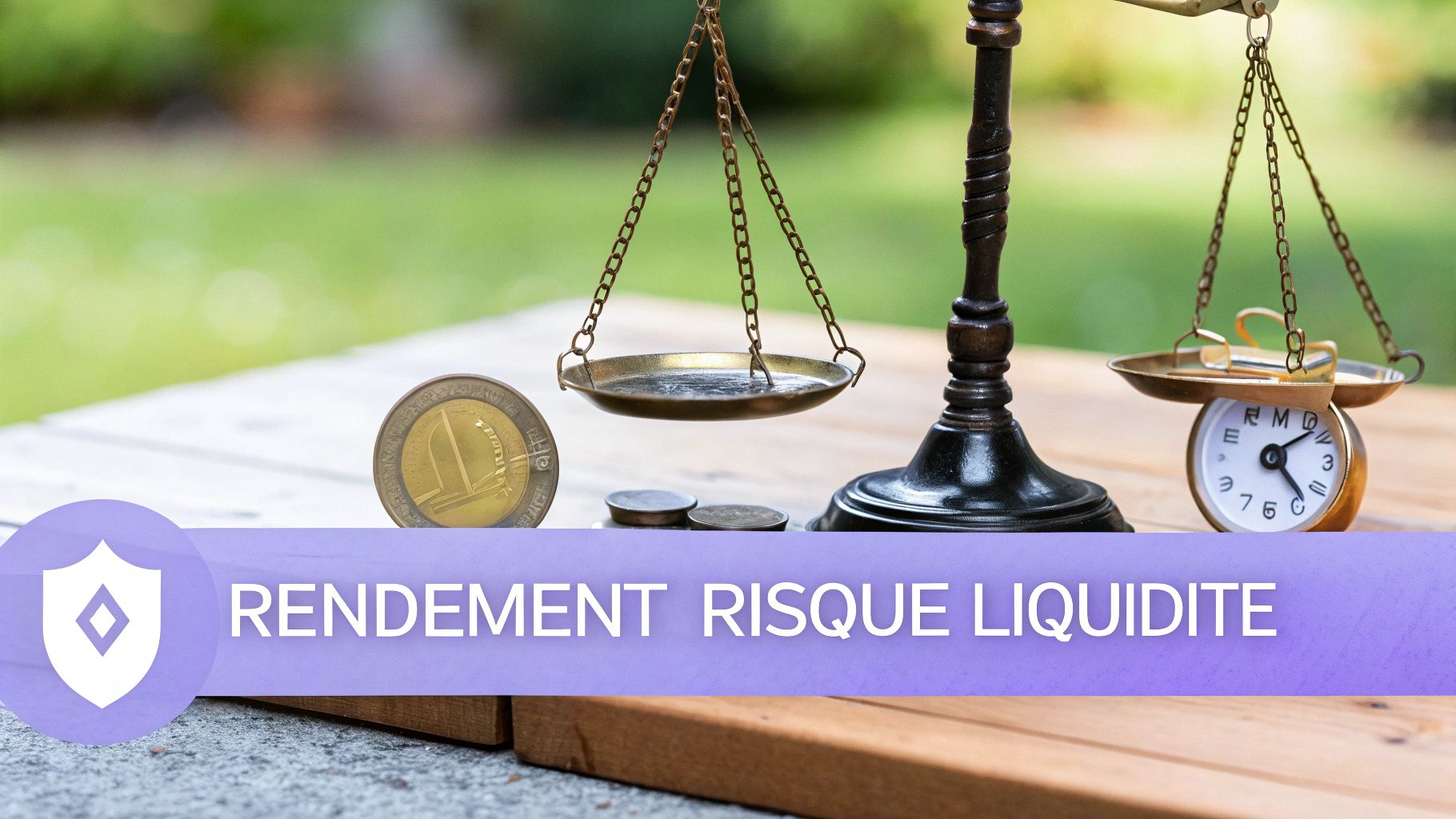 Graphique illustrant l’équilibre entre risque, rendement et liquidité en immobilier