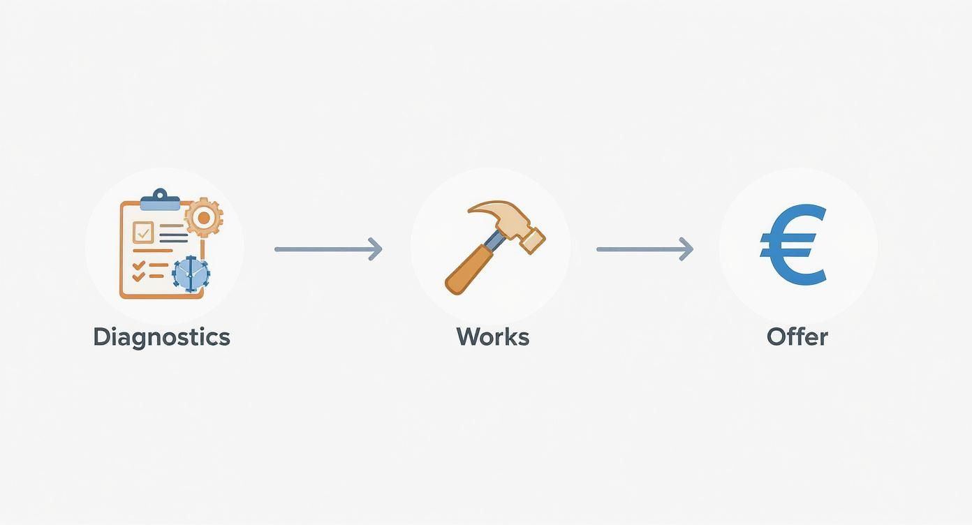 Infographic about comment faire une offre d'achat immobilier