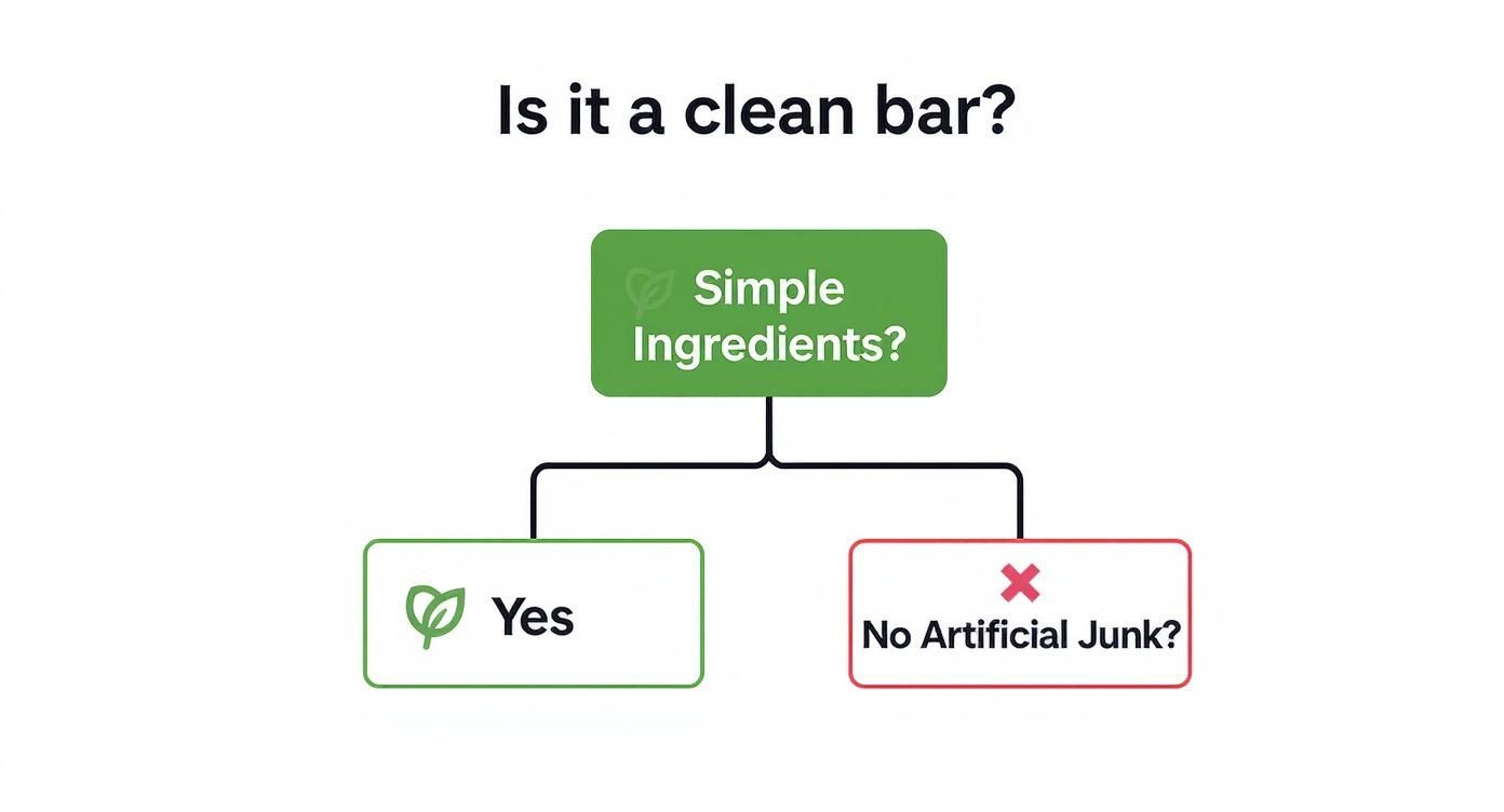Infographic about clean protein bars