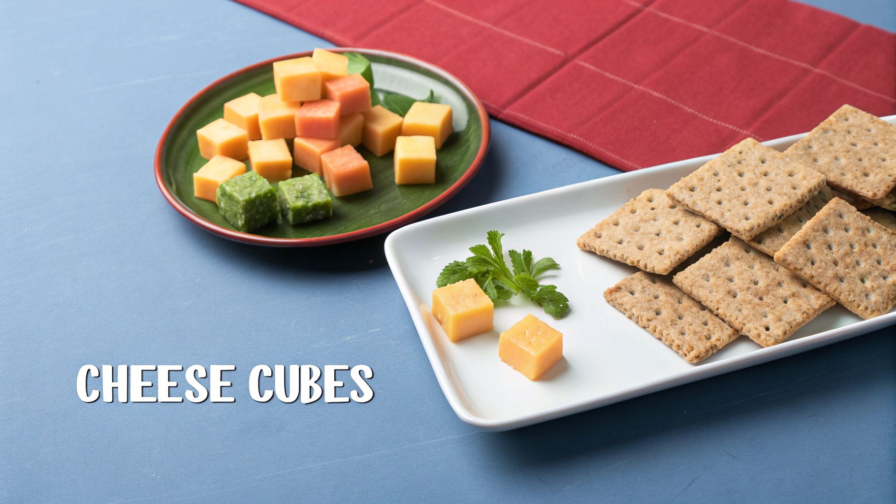 Cheese Cubes and Crackers