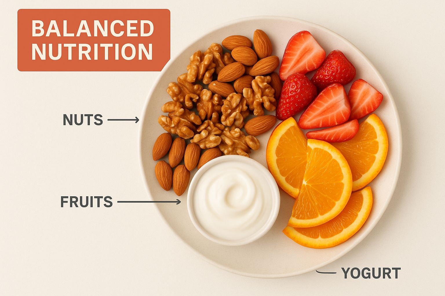 Infographic about healthy snacks