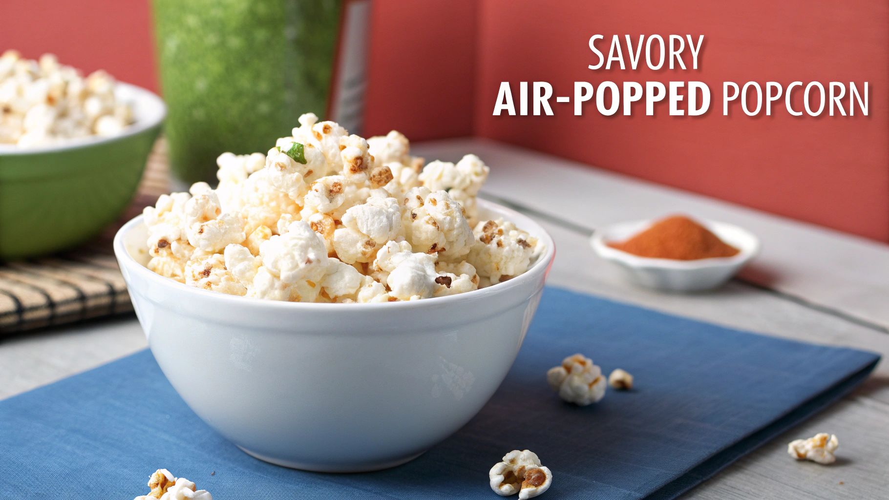 Air-Popped Popcorn with Nutritional Yeast