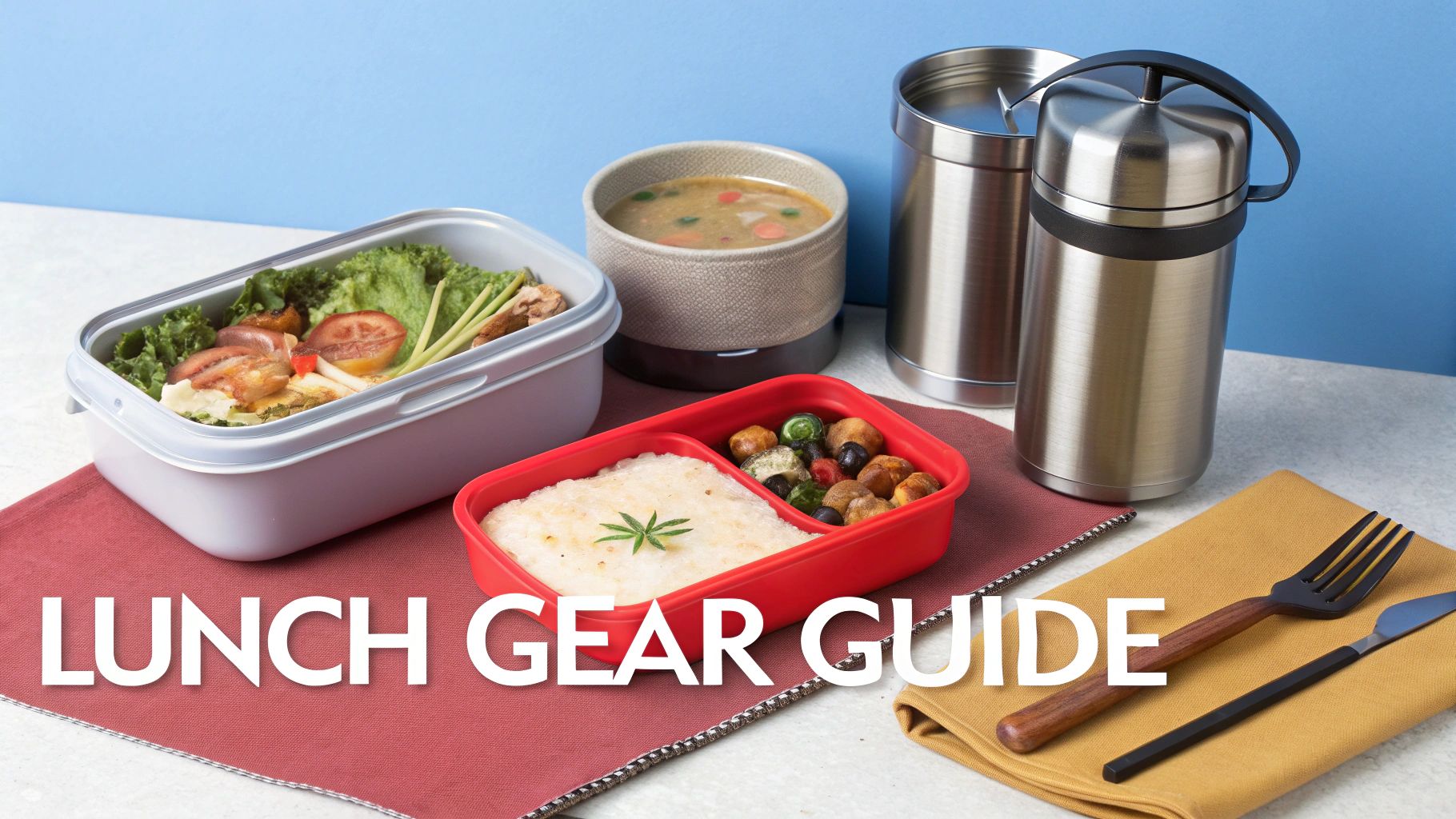 A neatly organized bento-style lunchbox filled with fresh fruits, vegetables, and a sandwich.