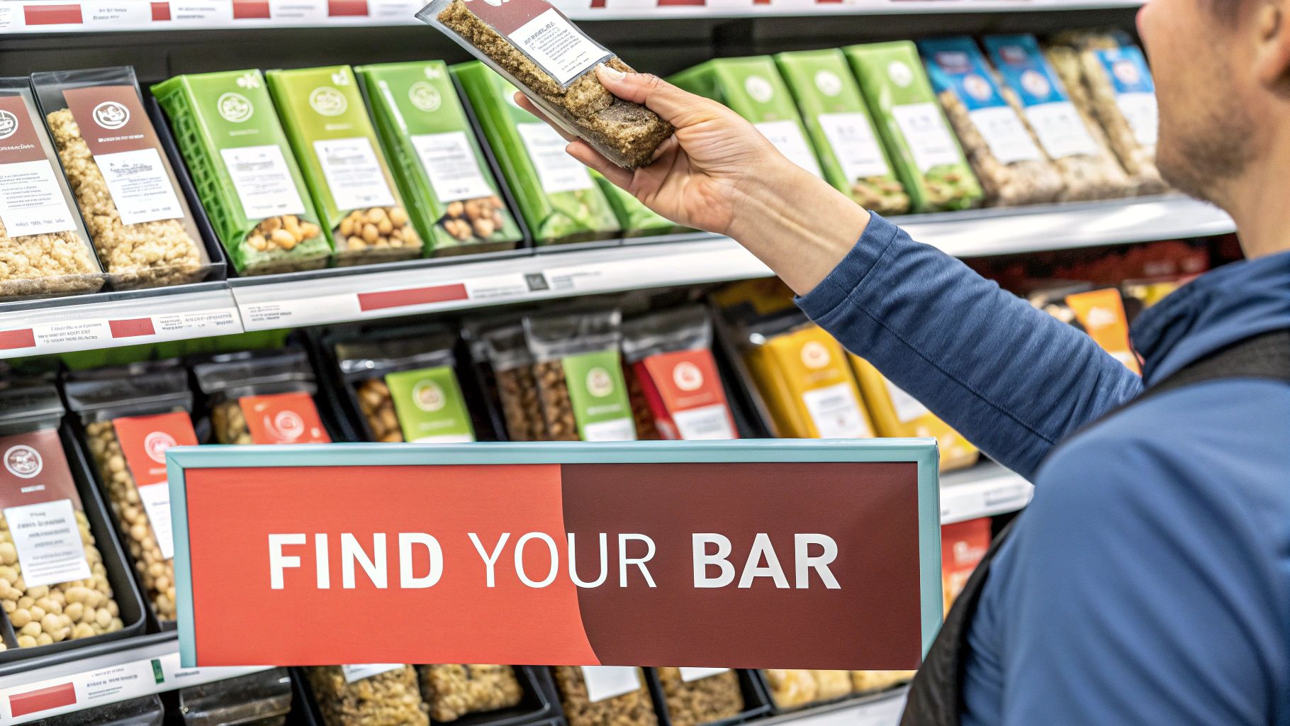 A family enjoying healthy soy free protein bars together outdoors.
