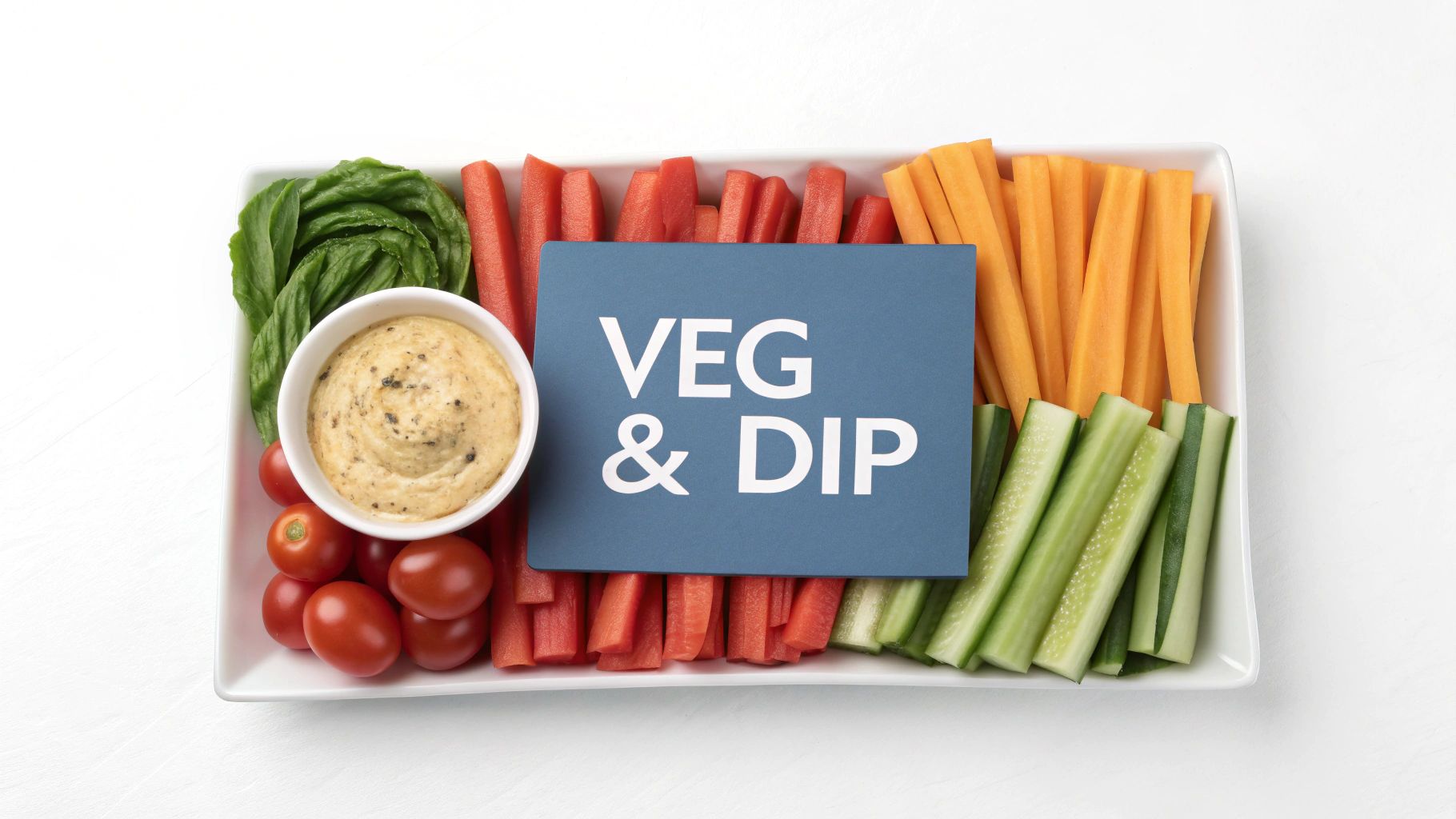 Vegetable Sticks with Protein Dips