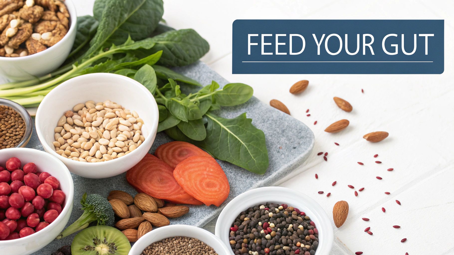 A child enjoying a healthy snack bar filled with prebiotic ingredients like fruit and oats.