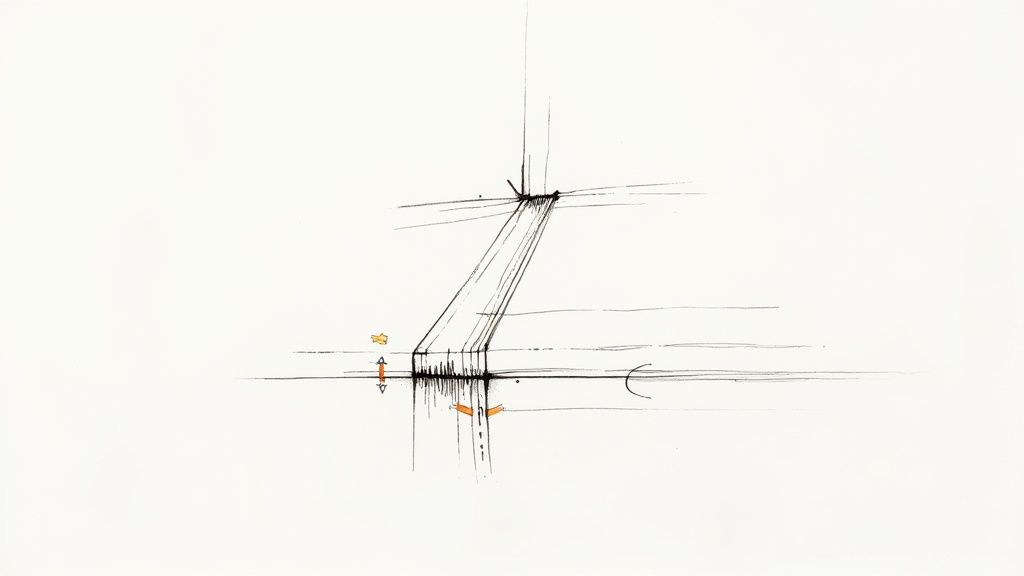 Personne cousant les finitions d'un sac sur une machine à coudre