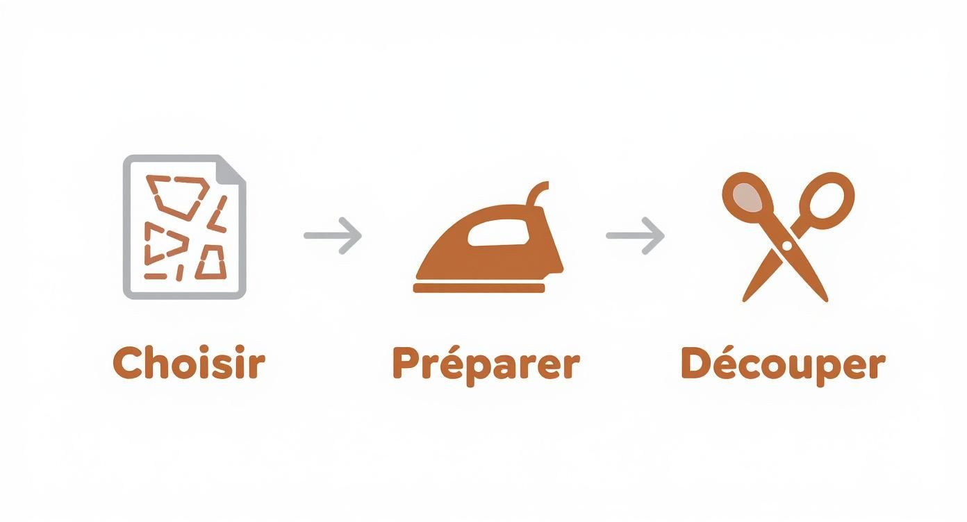 Infographic about fabriquer son sac à main