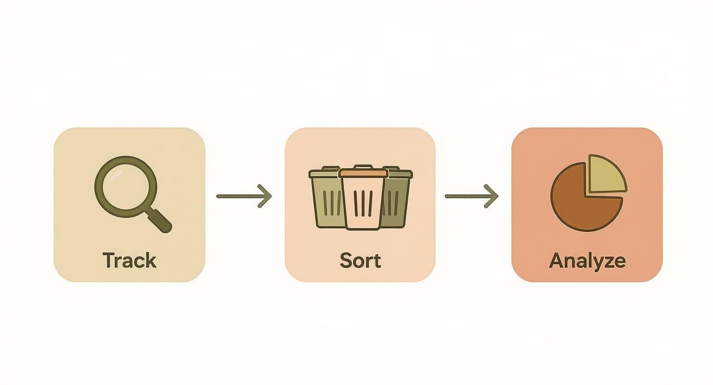 Infographic about sustainable waste management solutions