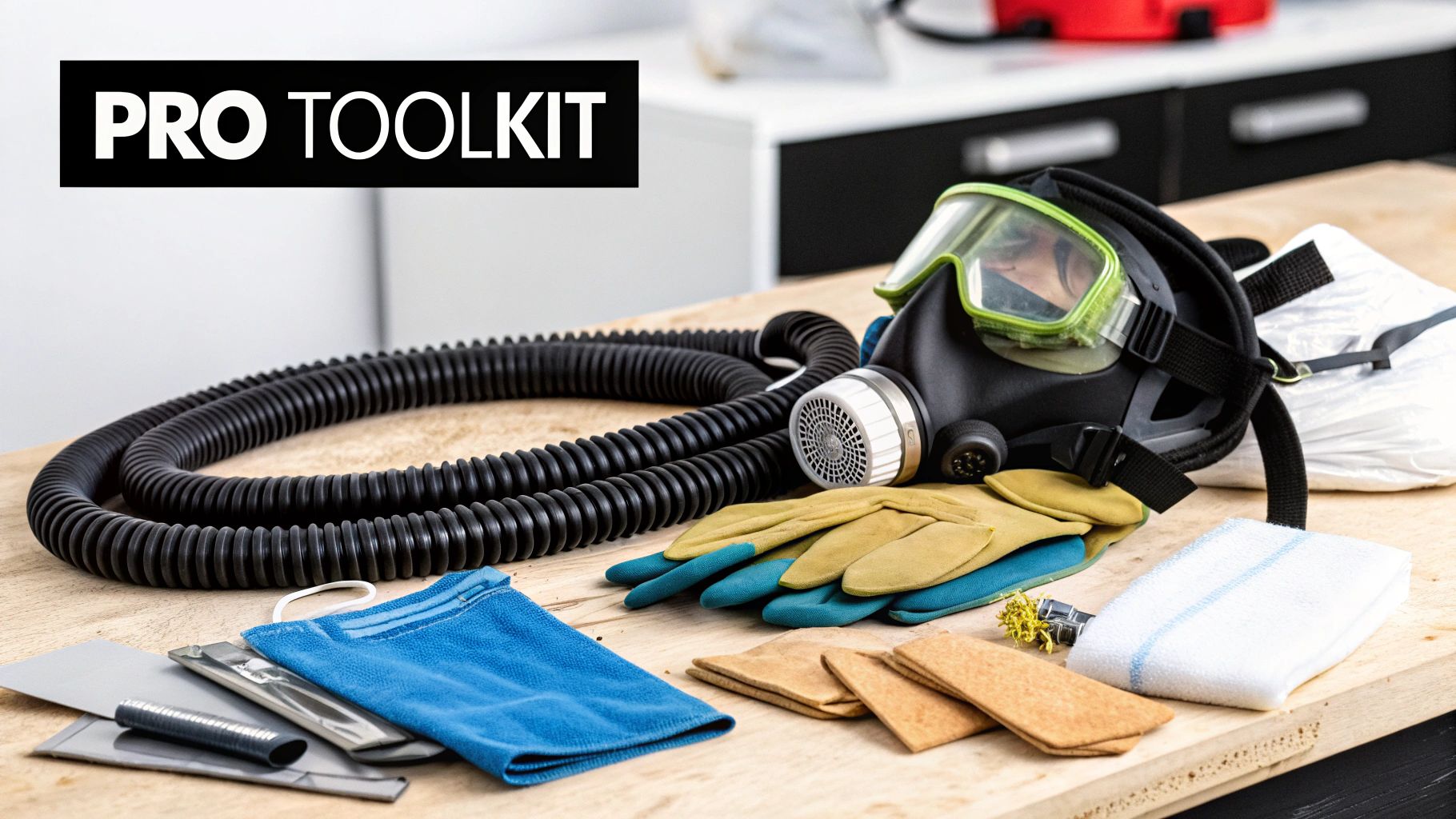 A professional cleaner using specialized equipment to clean a newly constructed space.