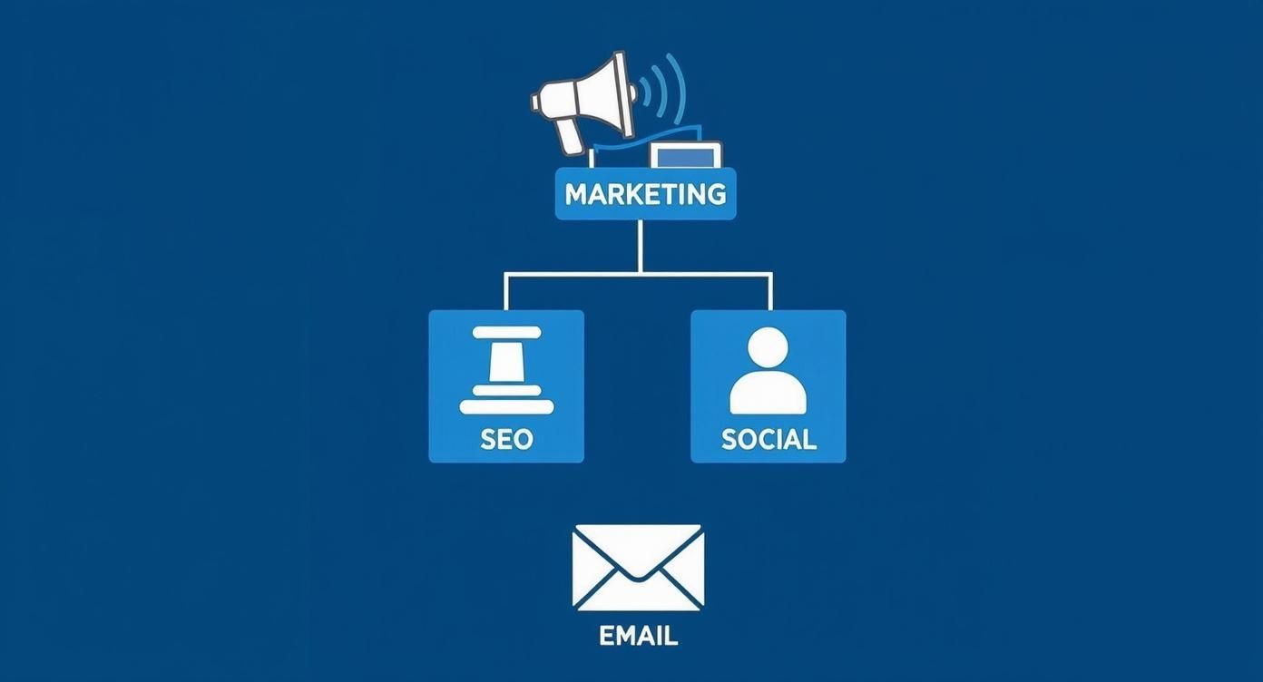 Infographic about digital marketing for small businesses