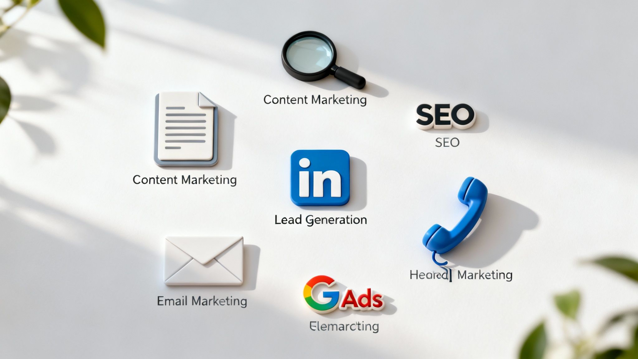 Group of professionals discussing high-impact lead generation channels on a digital screen
