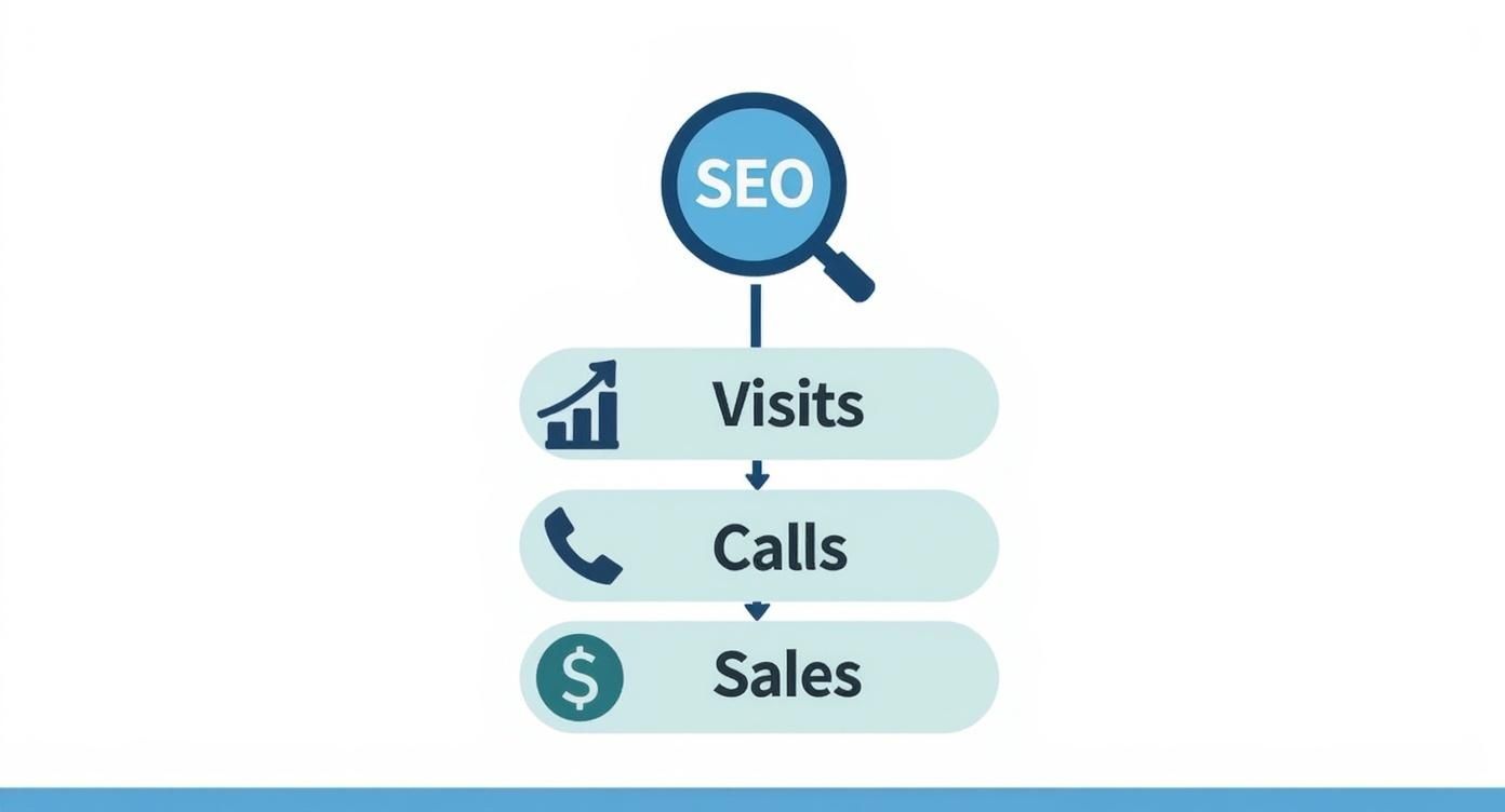 Infographic about search engine optimization services for small business