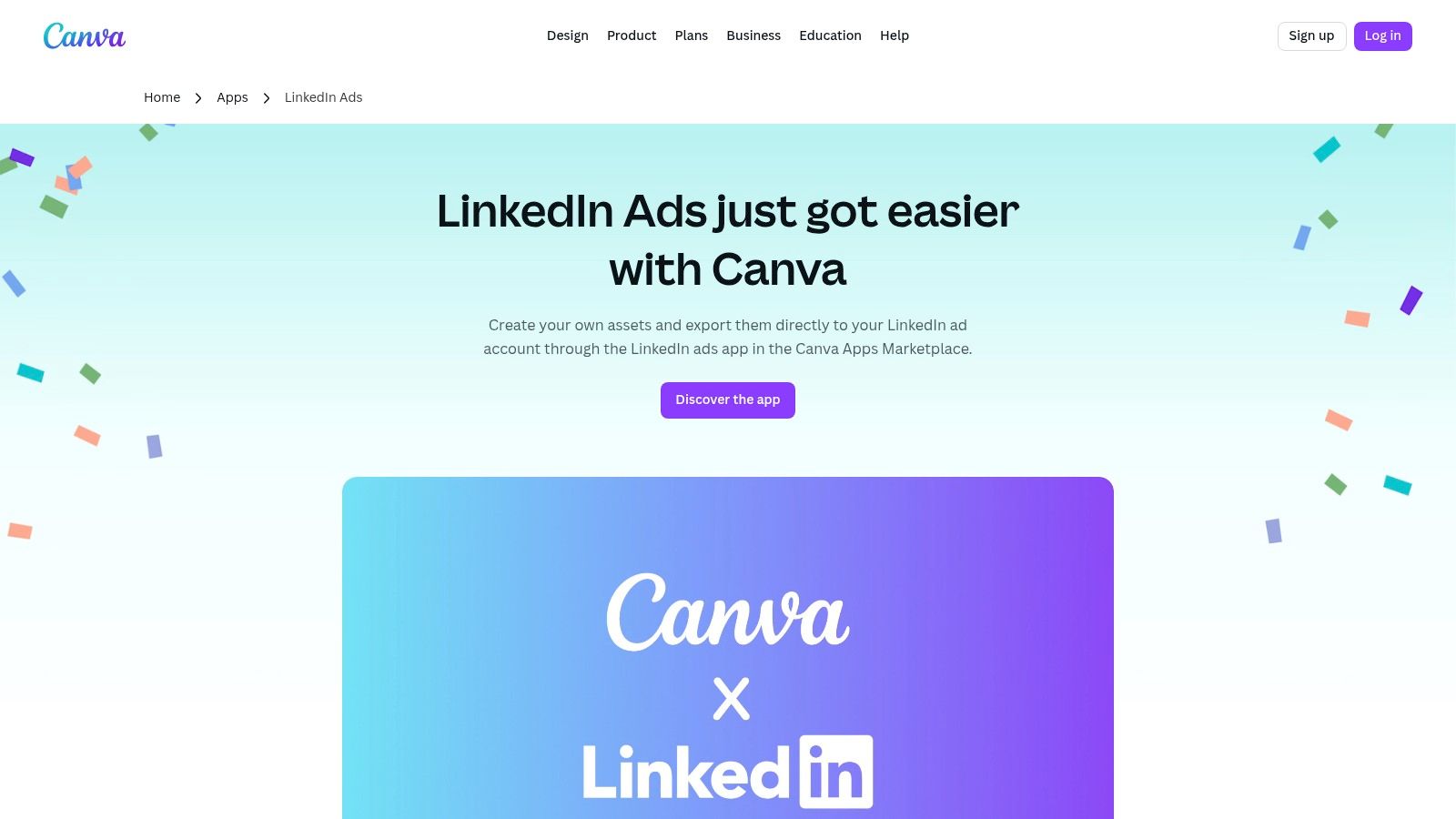 Canva – LinkedIn templates and LinkedIn Ads app