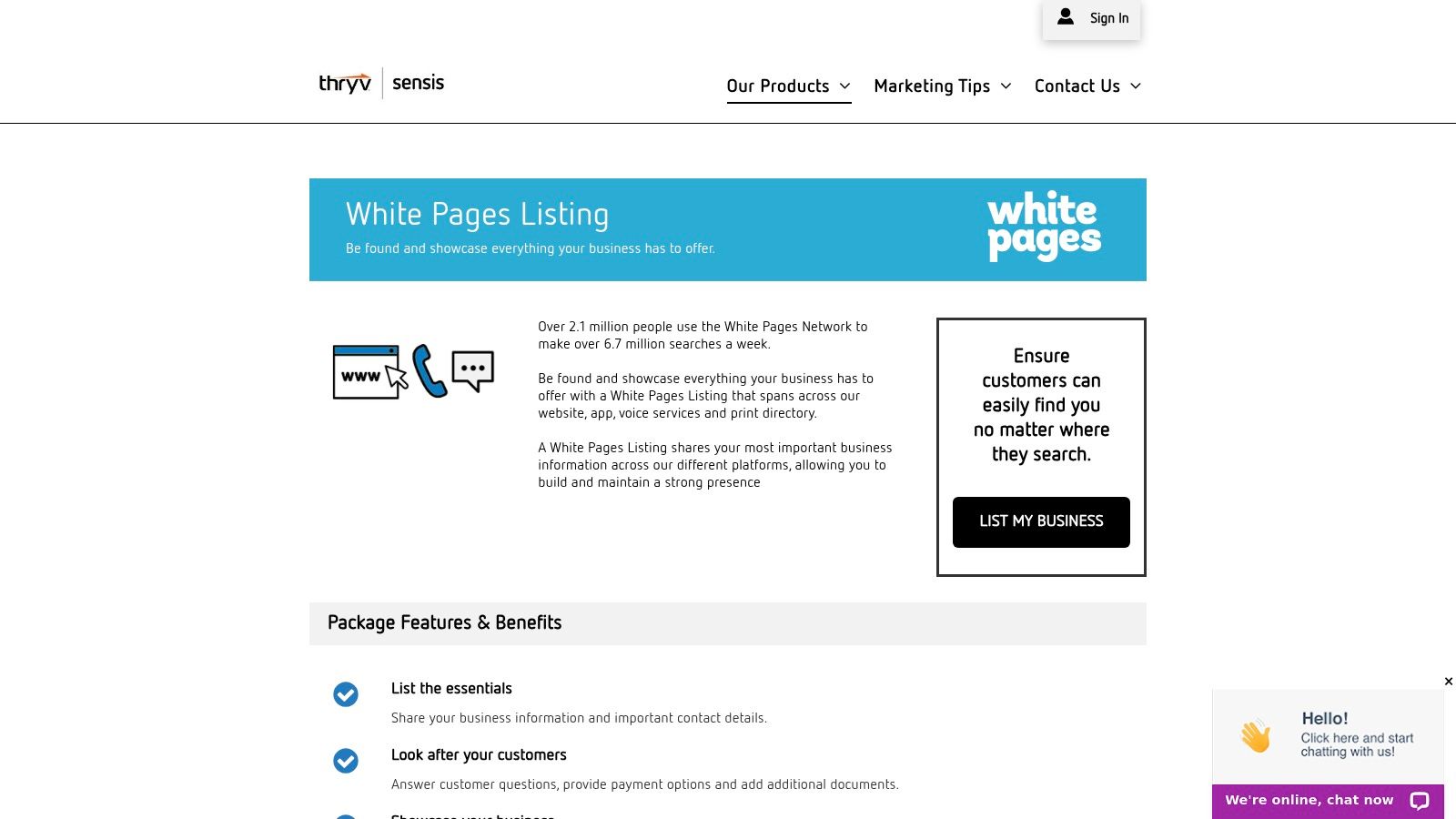 White Pages (Business) / Sensis