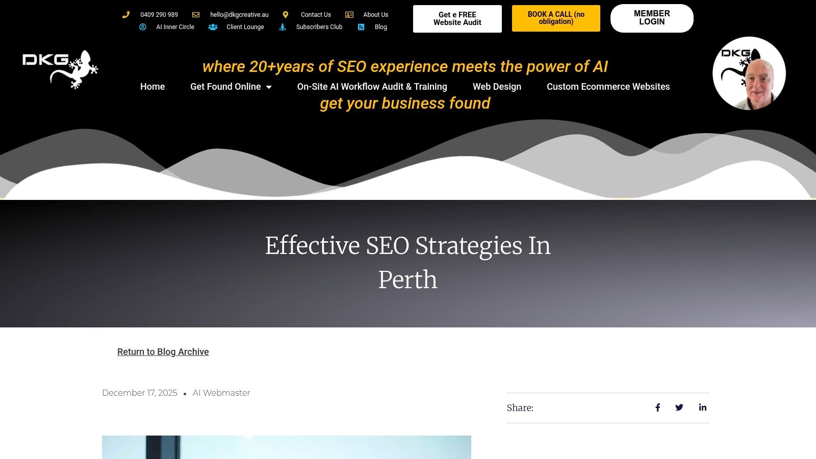 DKG Creative – AI-Powered Local SEO for Accountants
