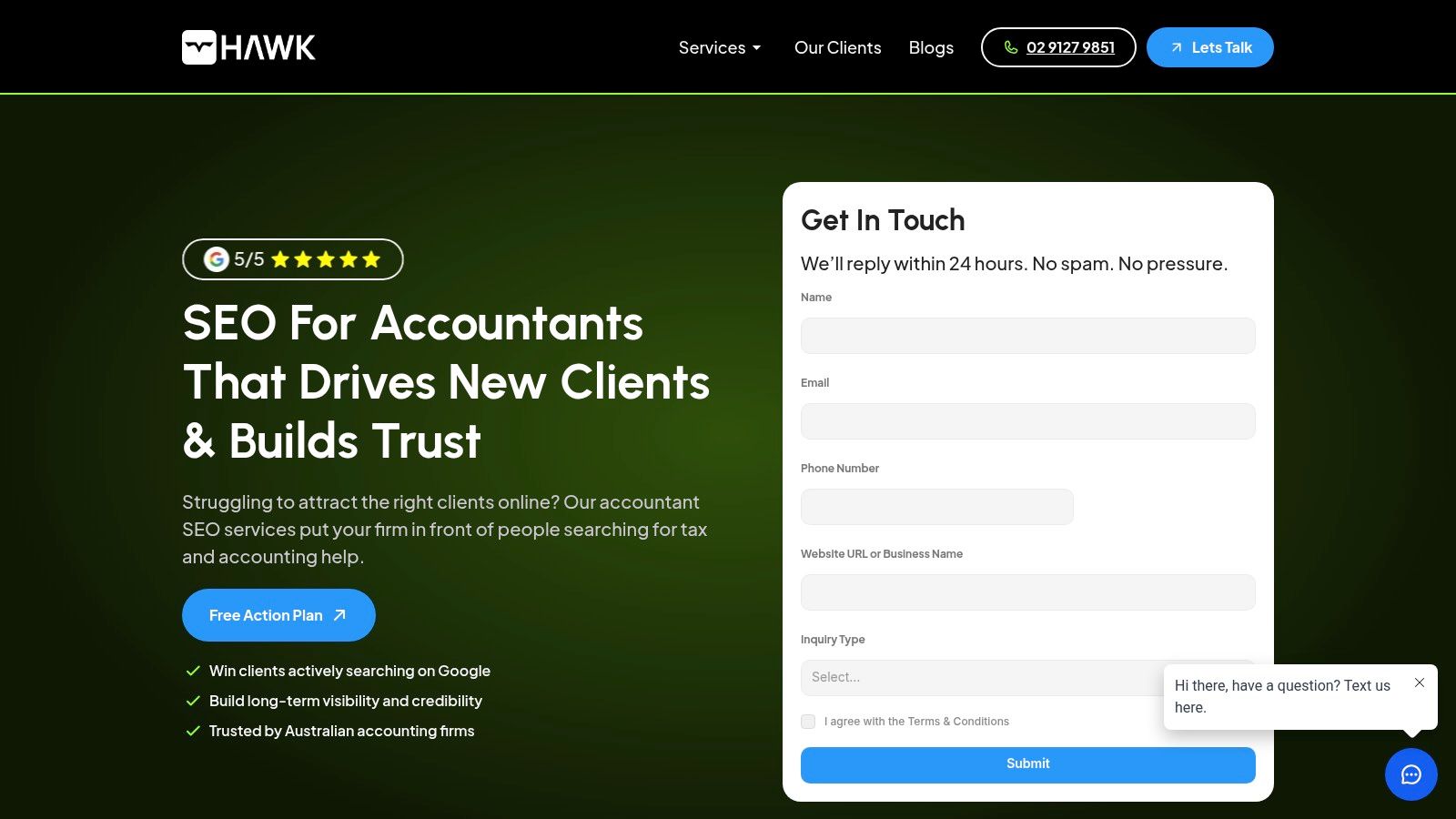 Hawk Digital – SEO for Accountants