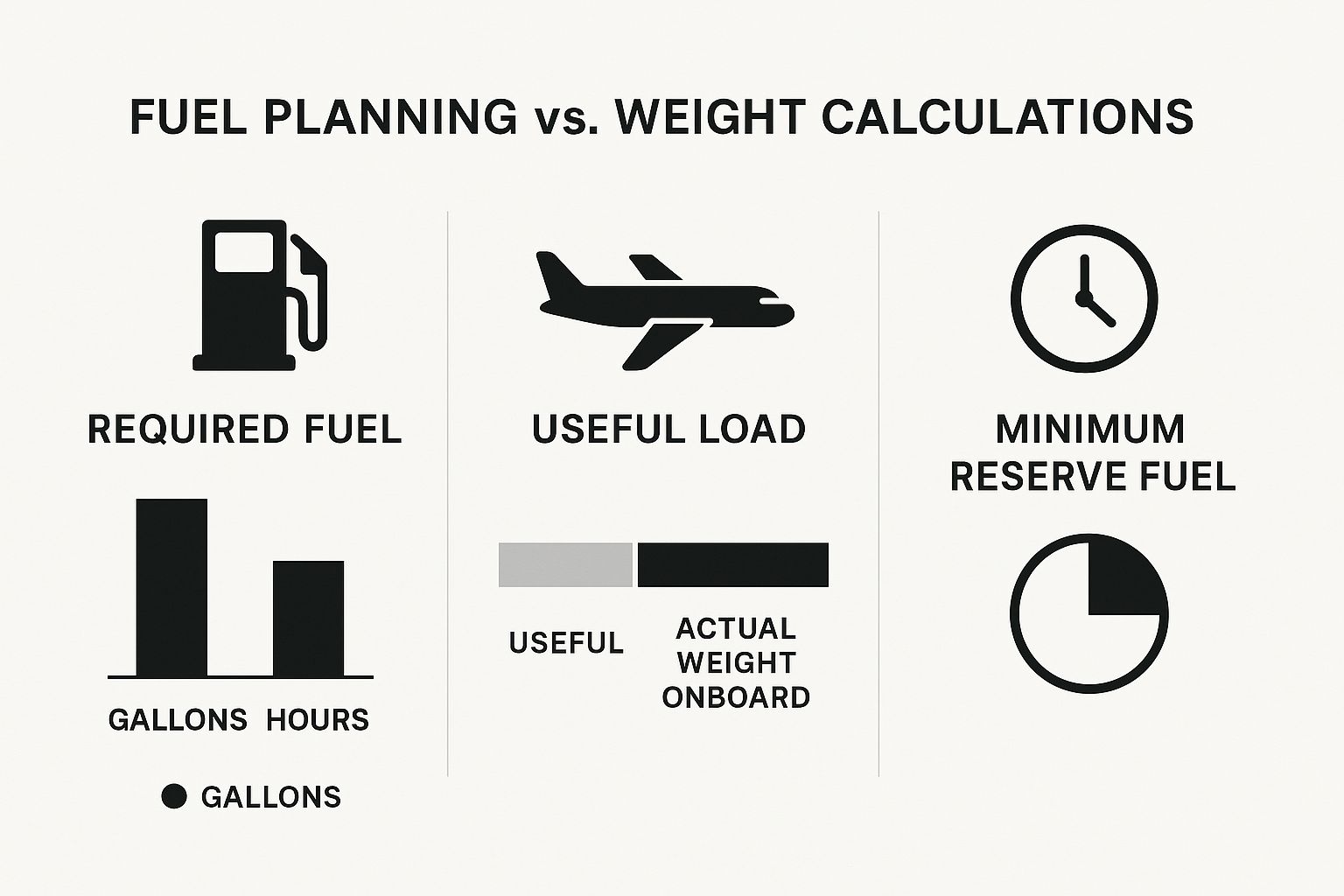 Infographic about cross country flight planning