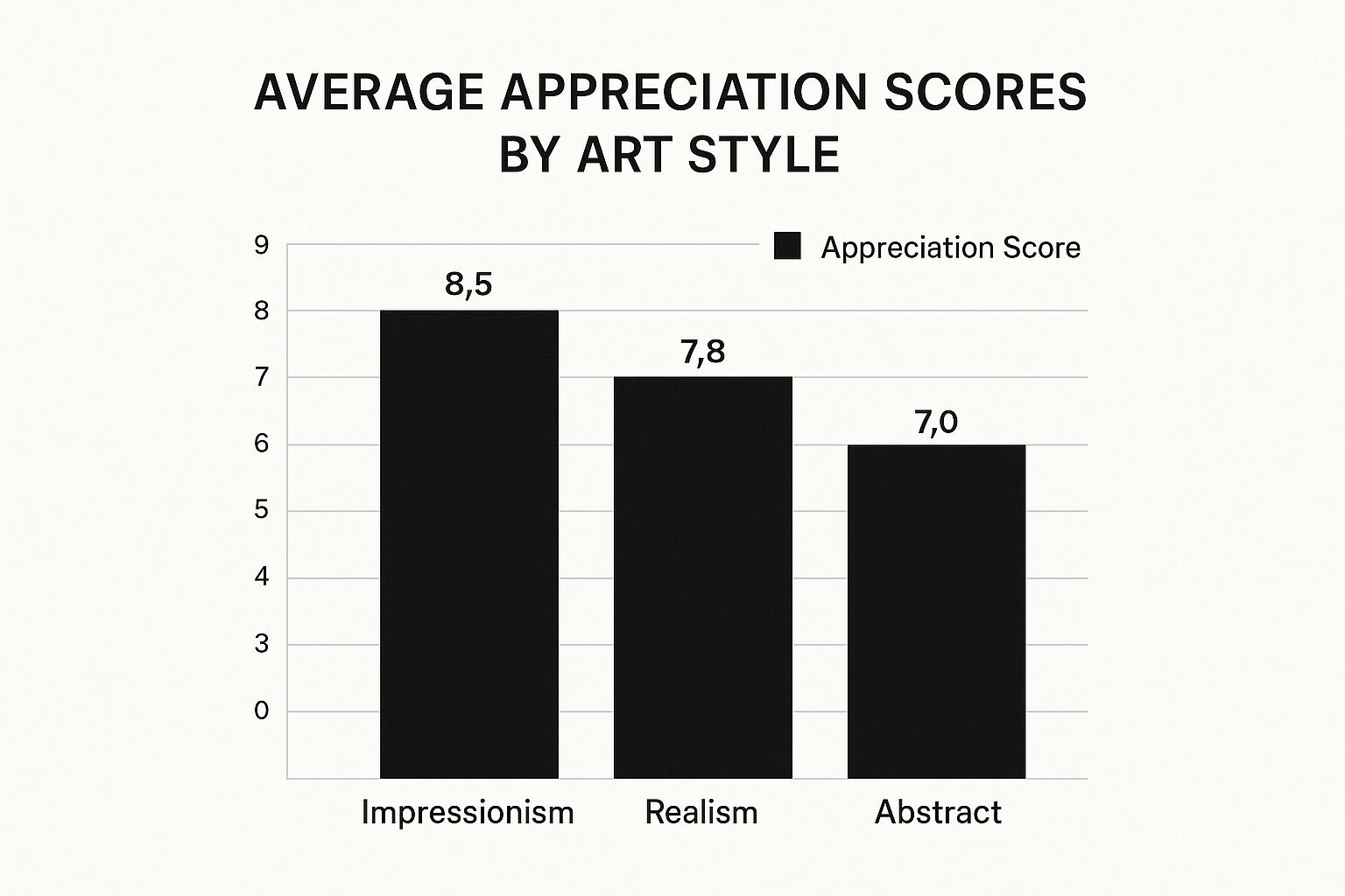 Infographic about how to appreciate art