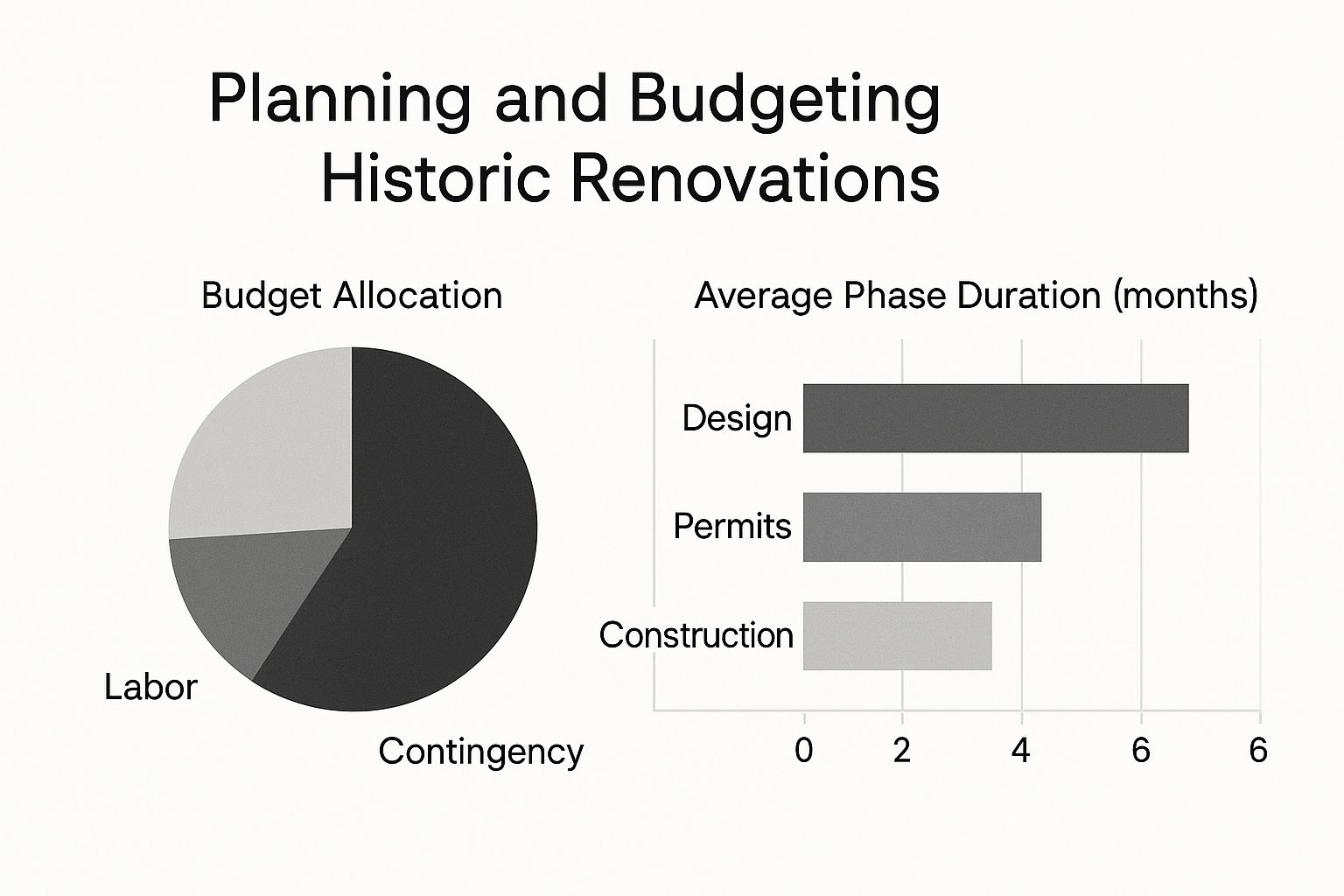 Infographic about renovating historic homes