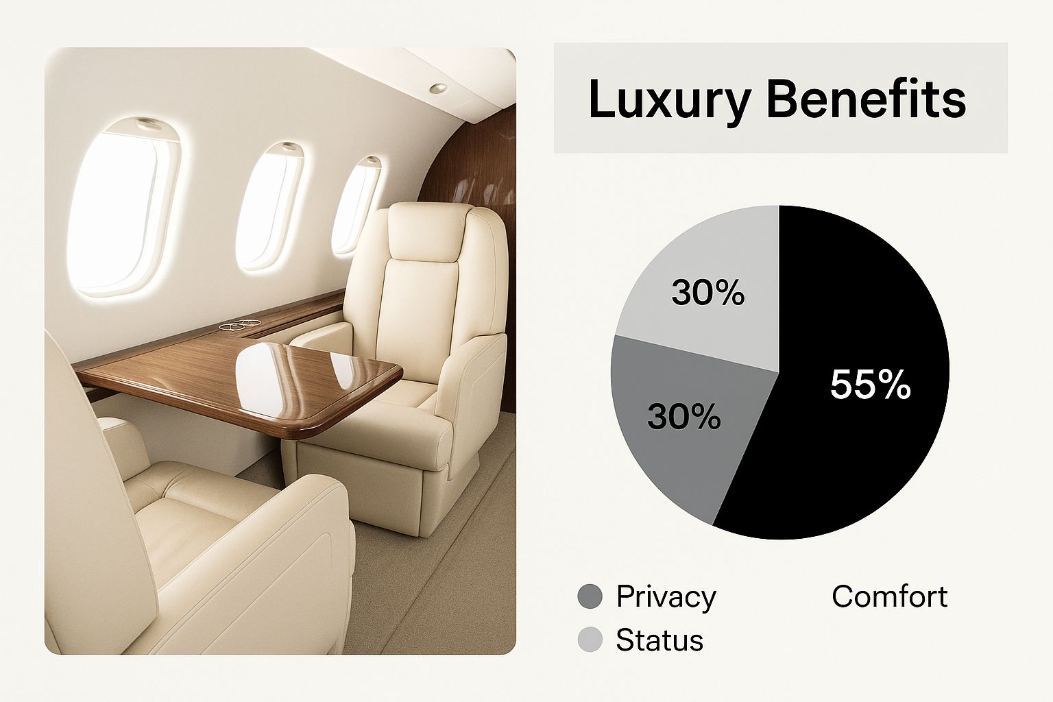 Infographic about private jet fractional ownership
