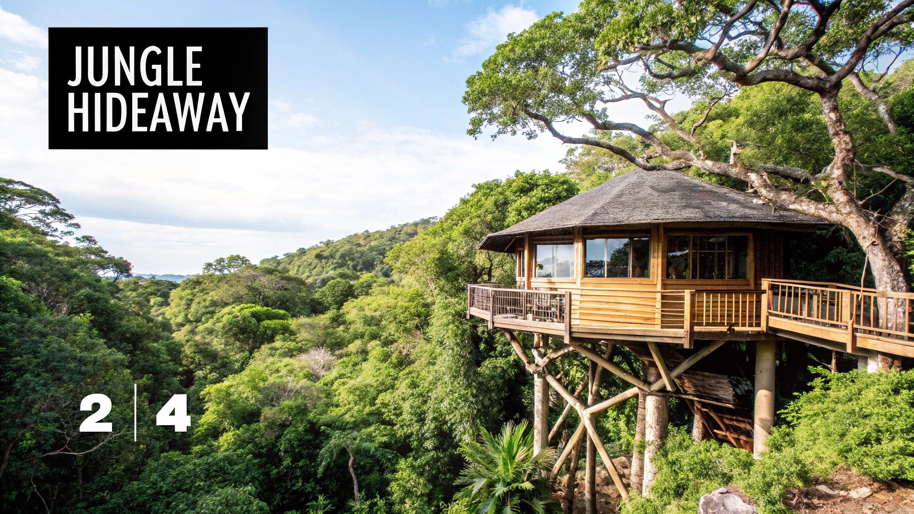 Treehouse Lodges in Tropical Rainforests, Costa Rica