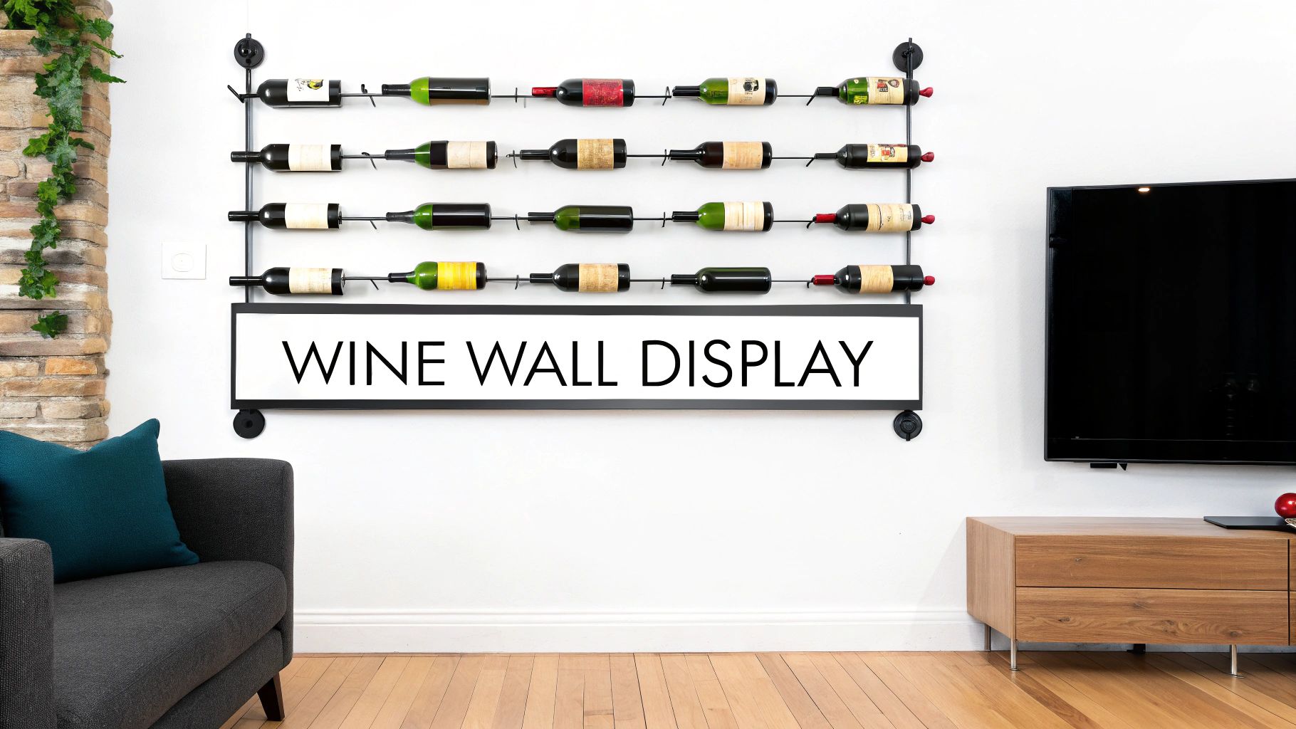 Converted Closet Wine Cellar