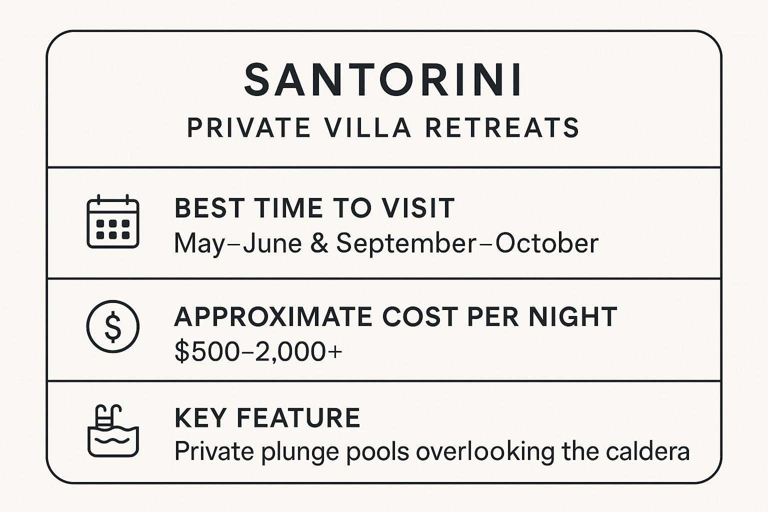 Santorini, Greece - Private Villa Retreats