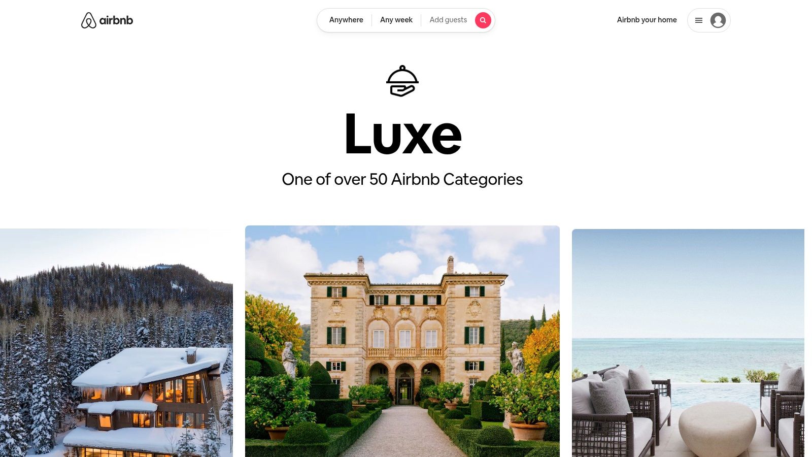 Airbnb Luxe