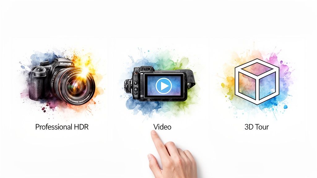 Visualizing professional HDR photography, video tours, and 3D virtual tours for real estate services.