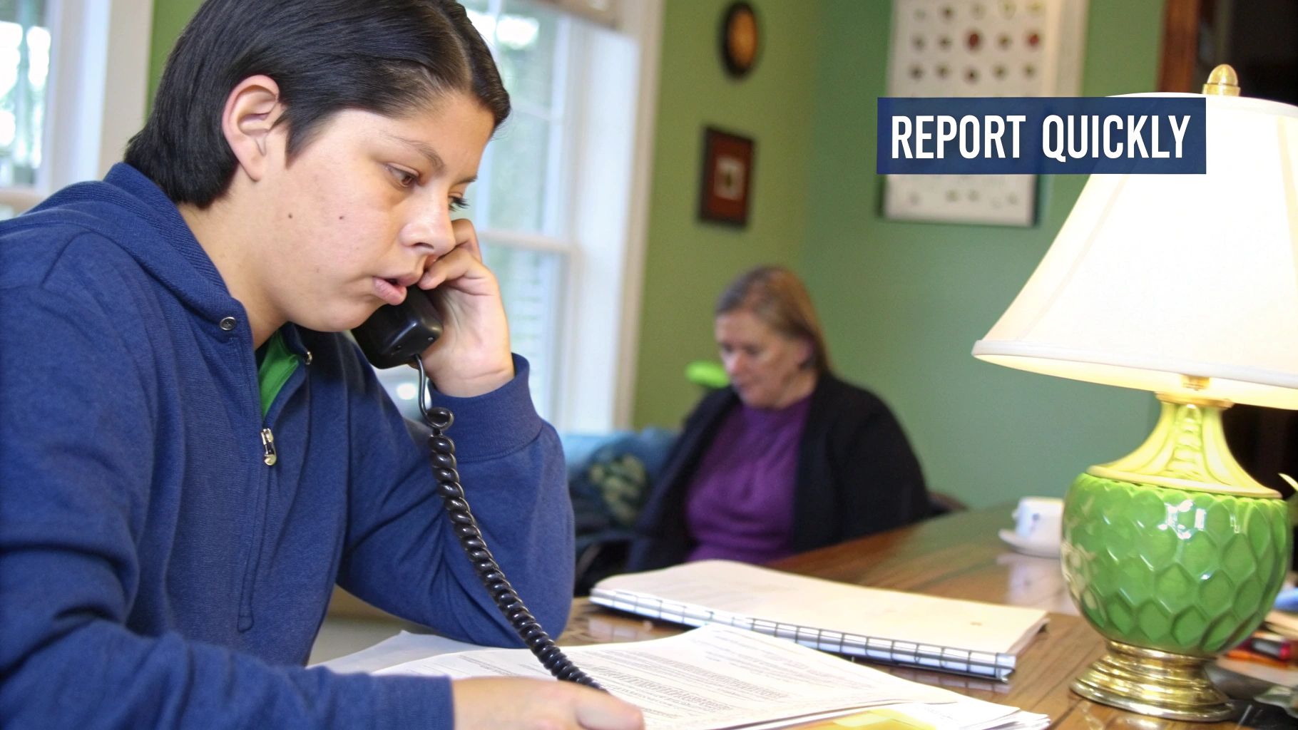 Reporting a missing person