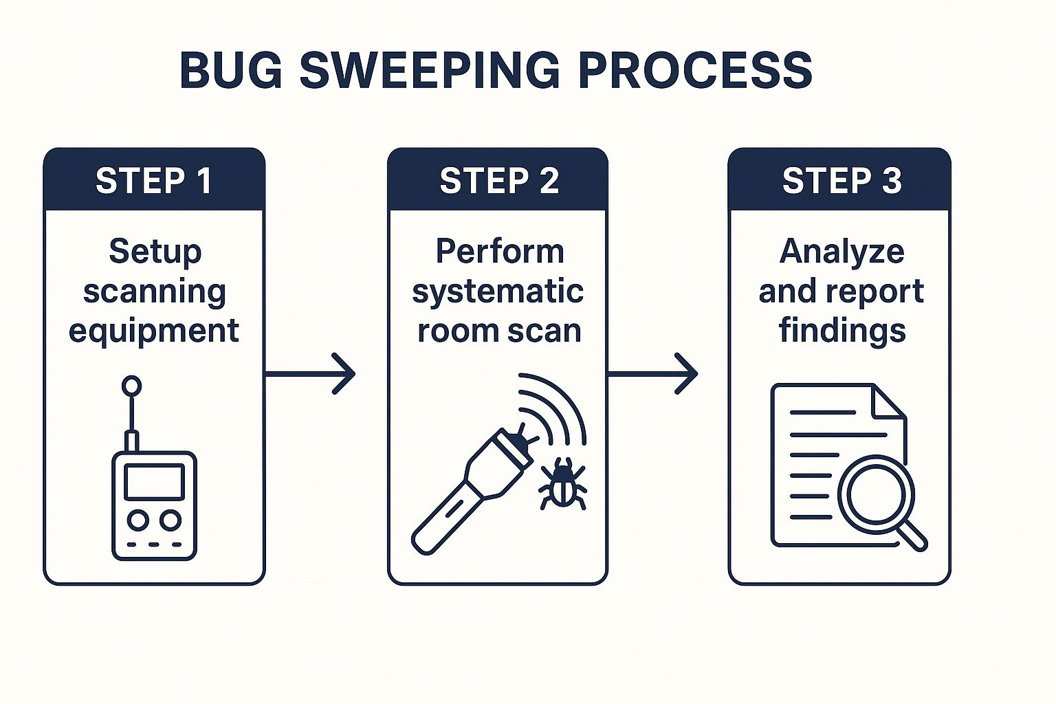 bug sweeping processes