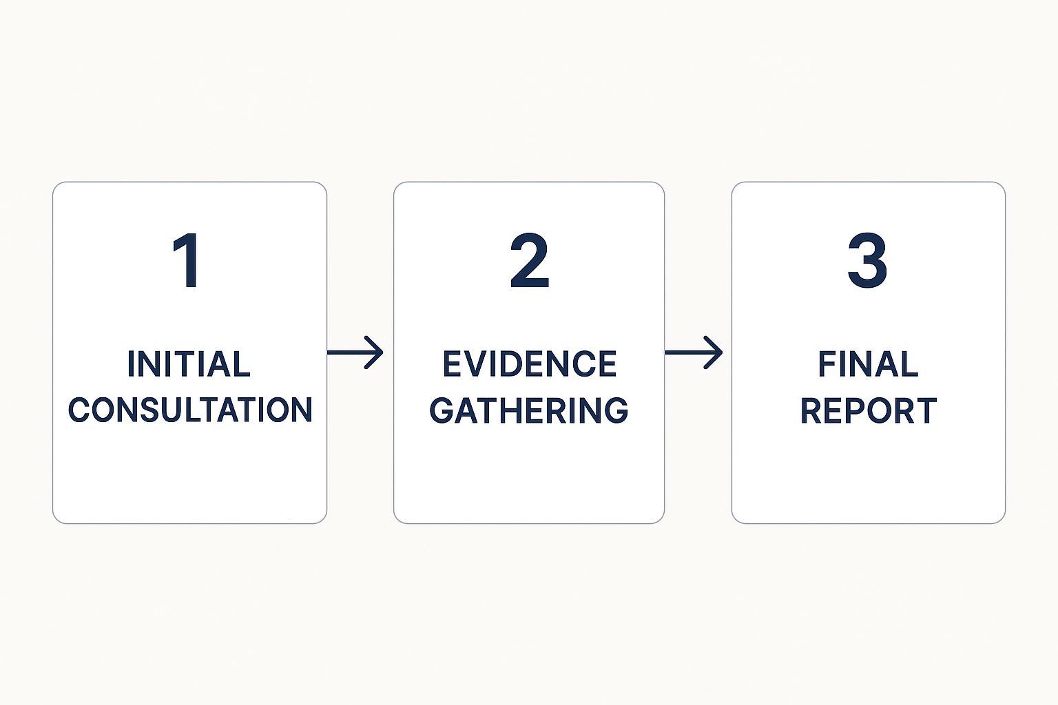 private investigation stages