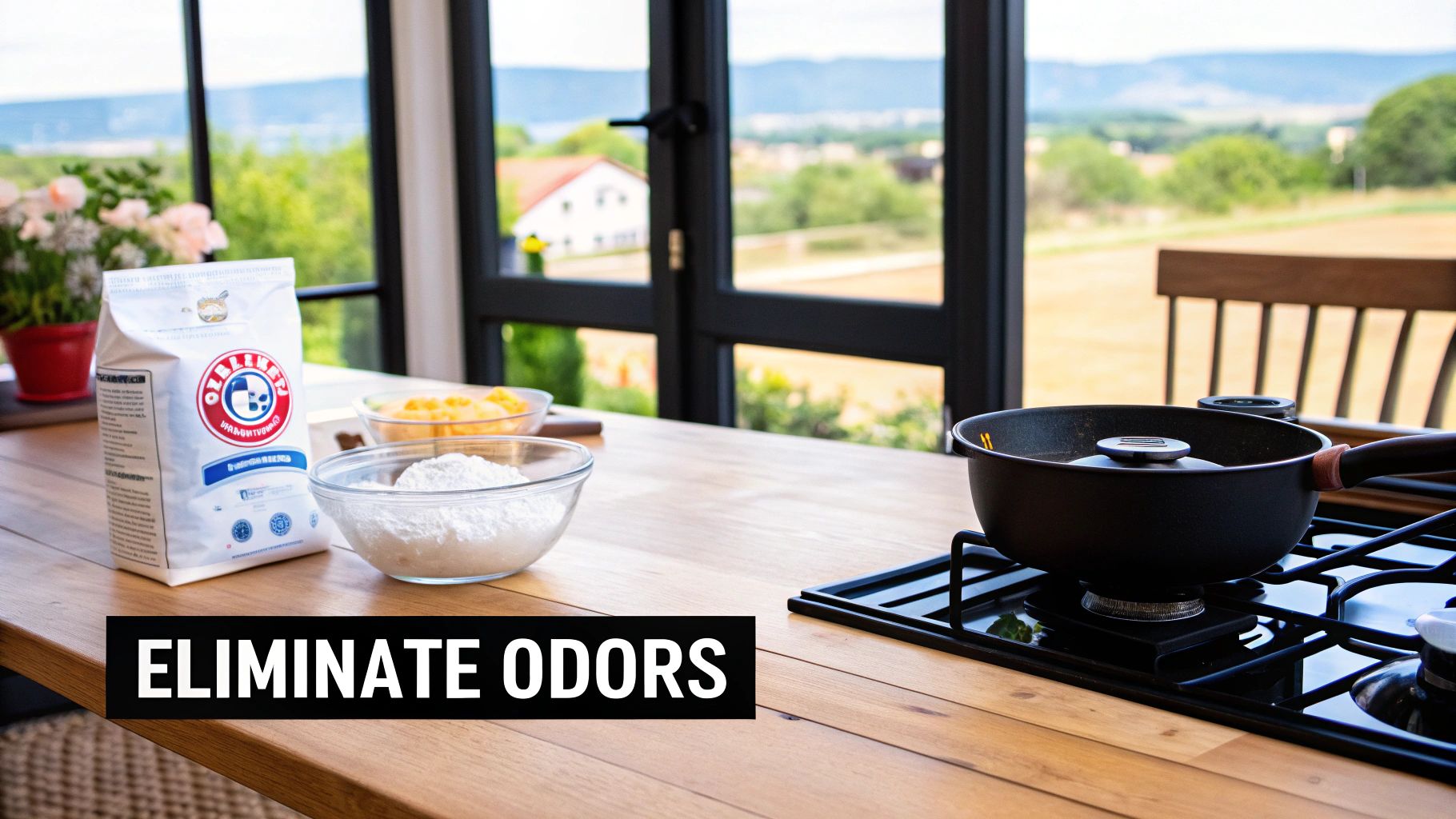 A professional electrician in uniform inspecting a home's circuit breaker panel.
